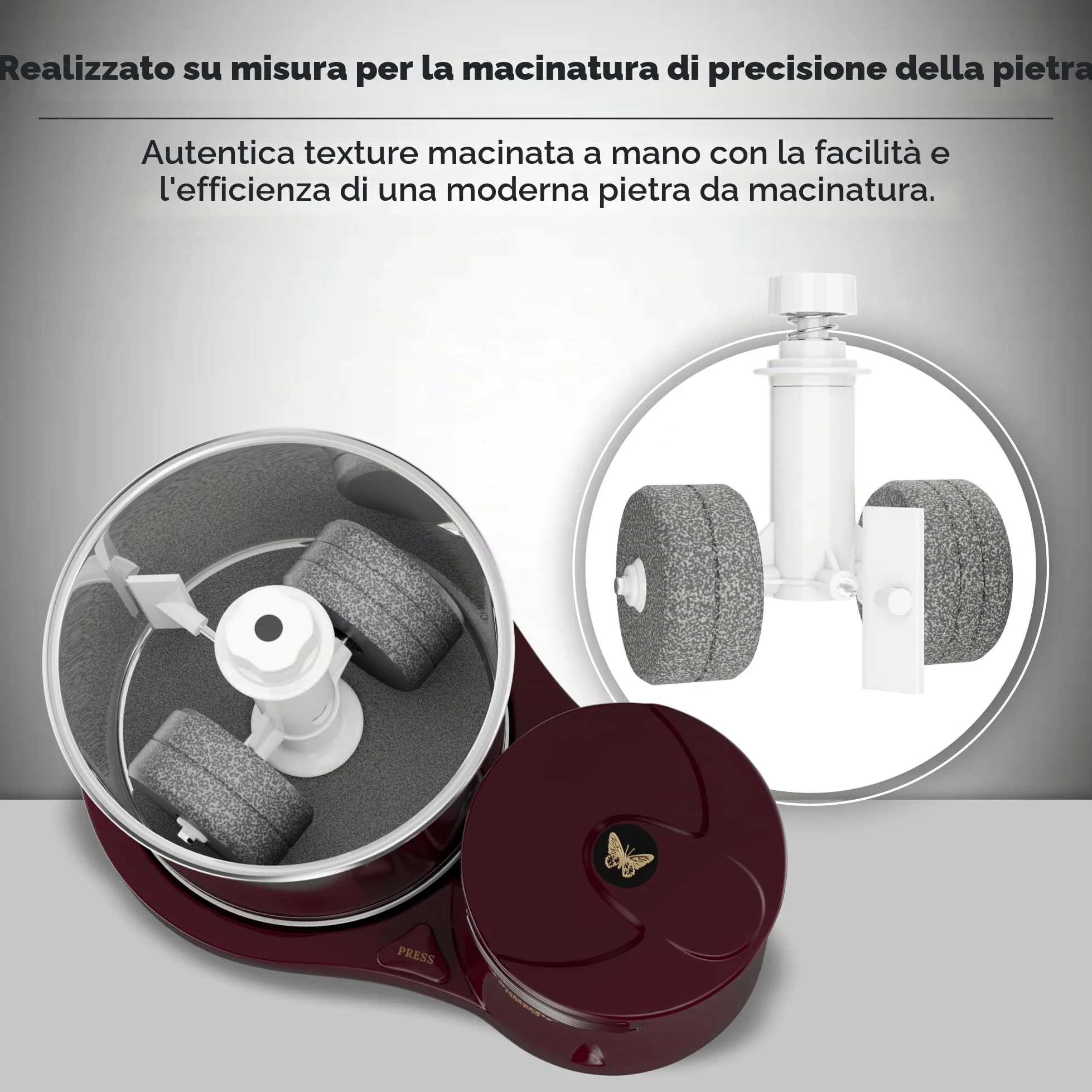 Butterfly Hippo Macinino Bagnato da Tavolo, 2 L (Ciliegia)