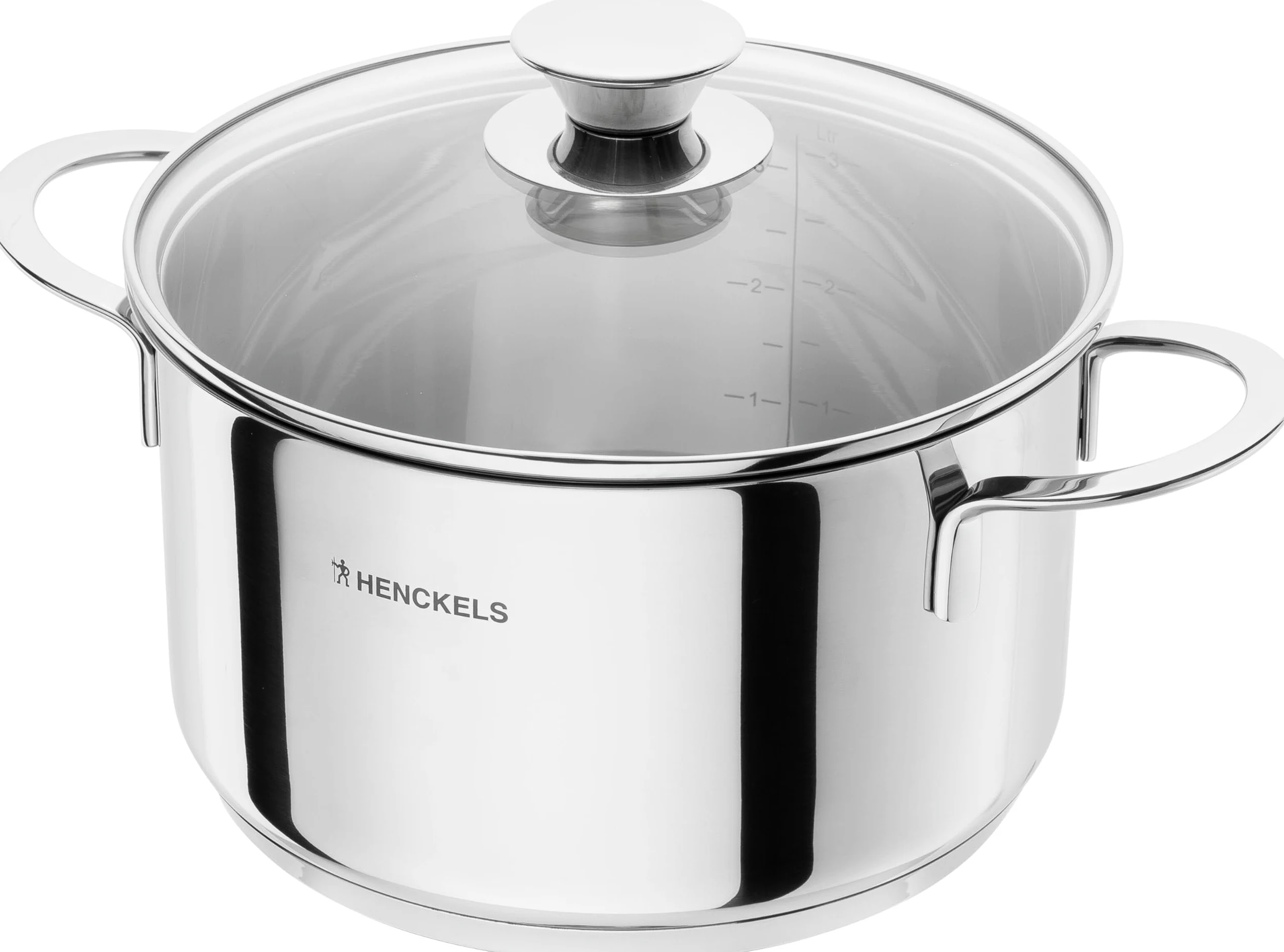 HENCKELY by ZWILLING Reflection - Set di pentole da 5 pezzi, coperchio in vetro, acciaio INOX 18/10, per tutti i piani cottura, incl. induzione