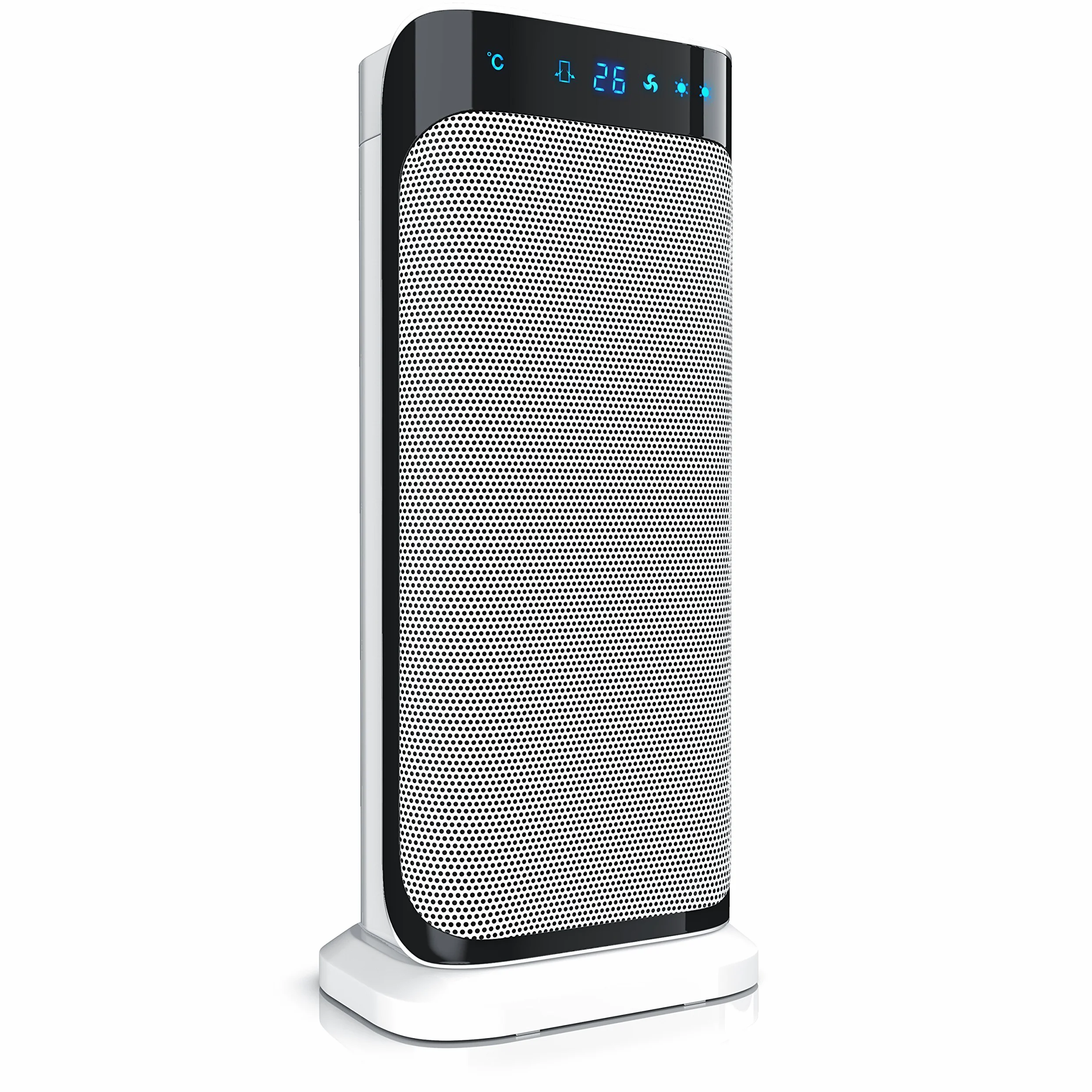 Brandson - Termoventilatore con Telecomando - Termoventilatore in Ceramica Bagno a Risparmio energetico, Silenzioso - Riscaldamento rapido con Funzione di Oscillazione - 2 Livelli di Riscaldamento -
