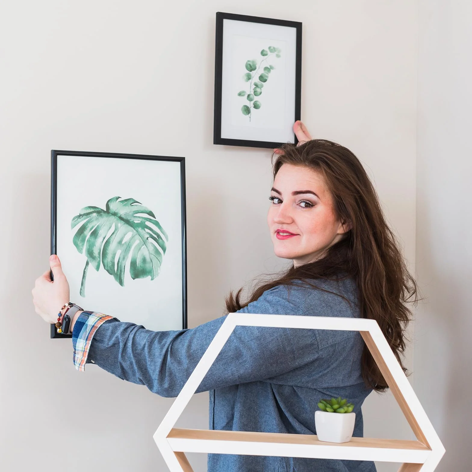 Portafoto DIN A4 (21x29.7 cm), 1 Pezzo (Nero), Cornice MDF con Vetro Acrilico,Ideale per Scrivania