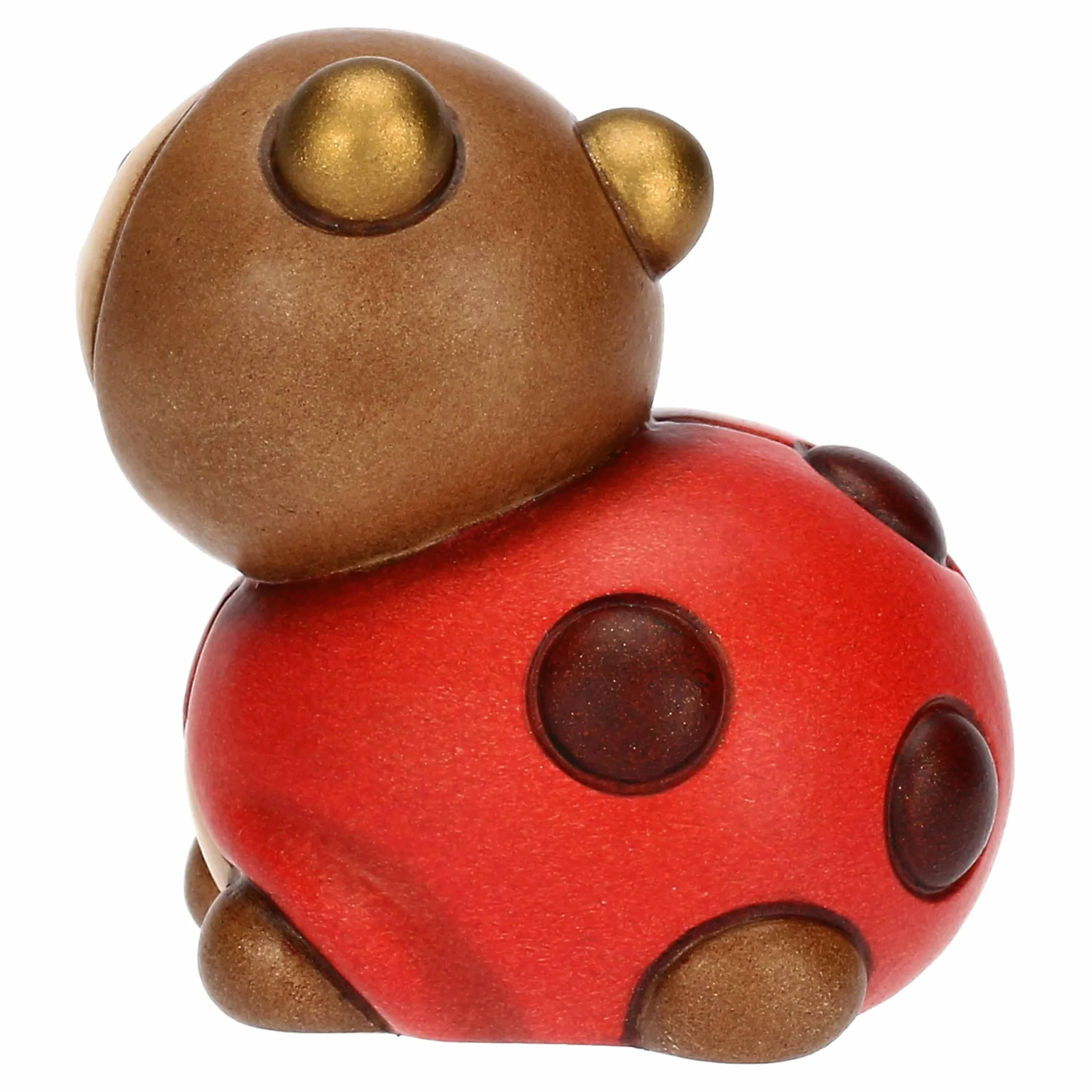 THUN - Mini coccinella Ella - ceramica - Collezione Giardino di Primavera - 4.7 x 4 x 4.7 cm