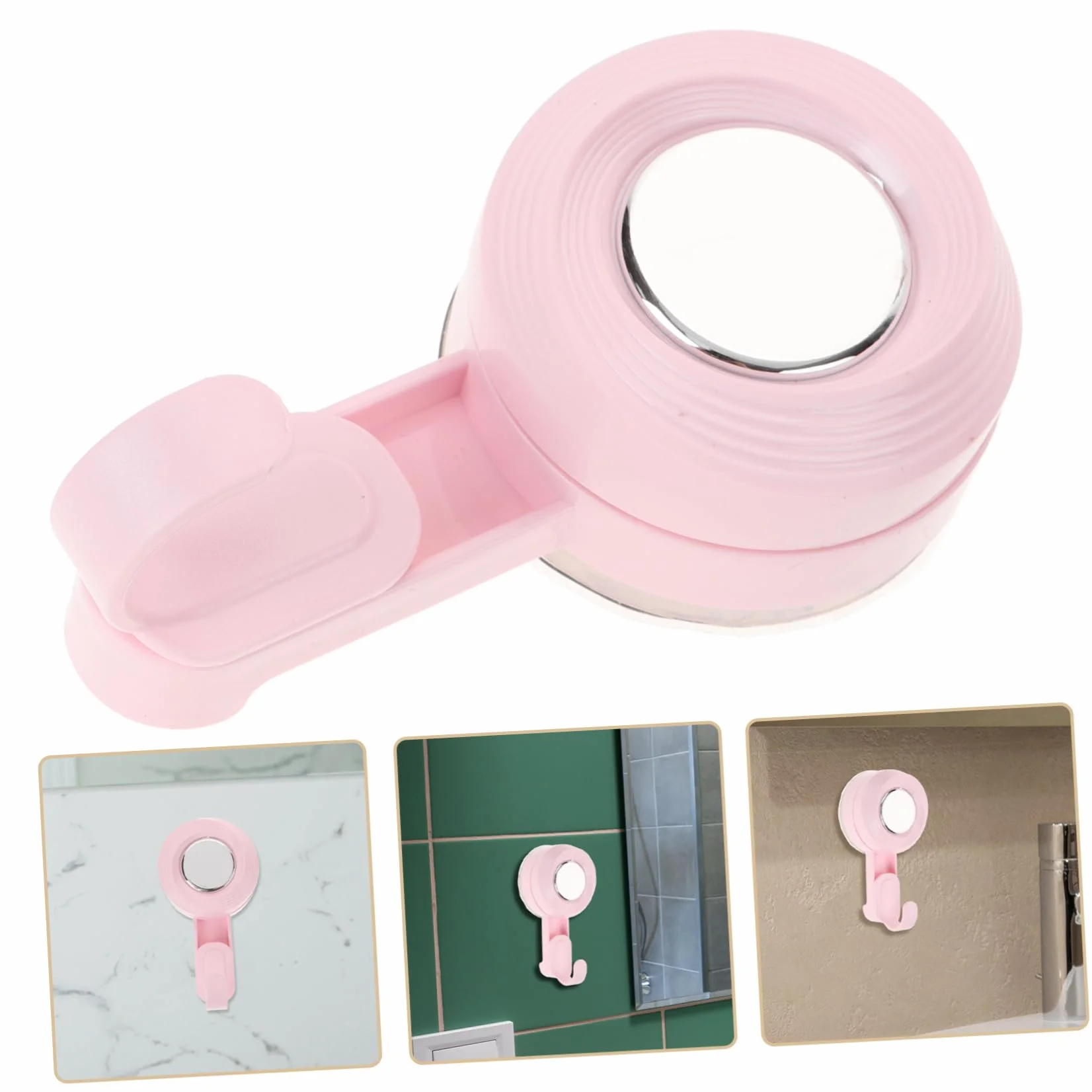 Gancio Ventosa Rotante Per Bagno Supporto Murale Senza Foratura Asciugamani Accessori Resistente Versatile