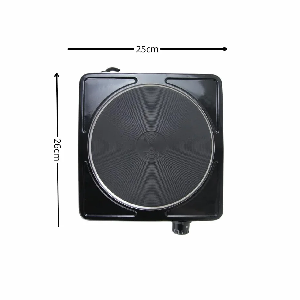 Fornello Elettrico Da Campeggio; 1500w 18,5 CM Da Campeggio; Fornello elettrico 1 piastra; Elettrico Portatile