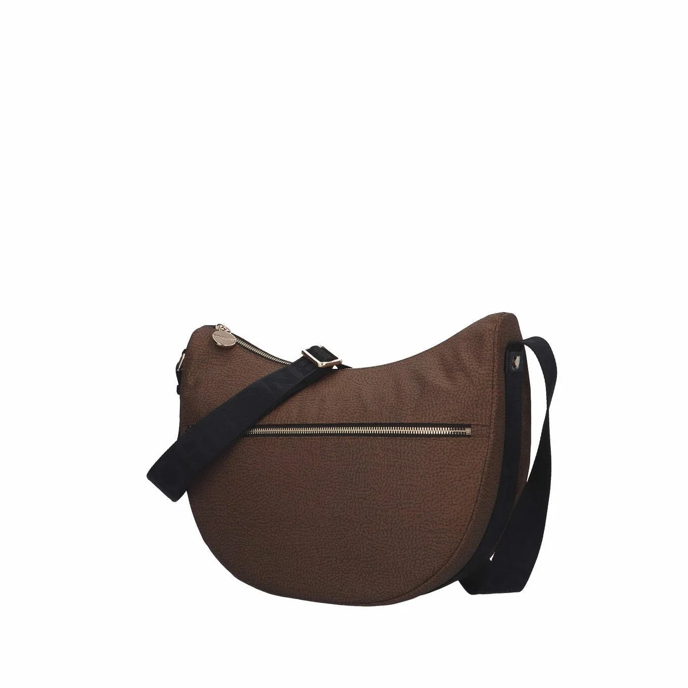 Borbonese - Mezzaluna Castagna/nero art.934108 CASTAGNA/NERO TU