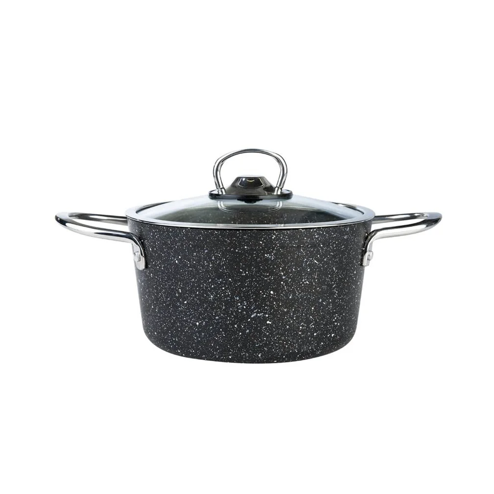 7 Pezzi/Set Set di pentole e padelle in Acciaio Inox Antiaderente (D)