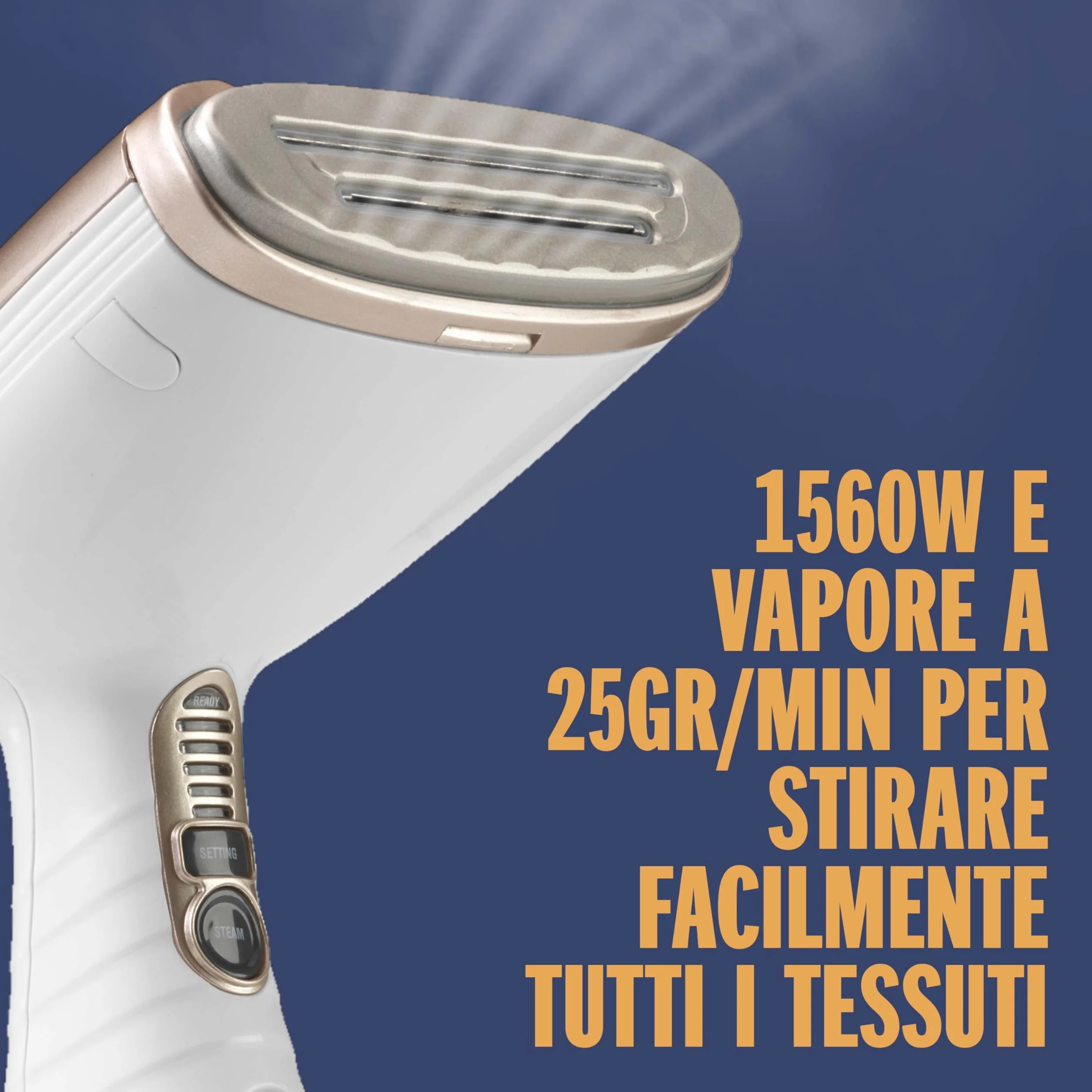 Conair GS59XE Stiratore verticale Turbo, steamer verticale, vapore 25g/min, serbatoio 230ml, 5 impostazioni, cavo 2.5m