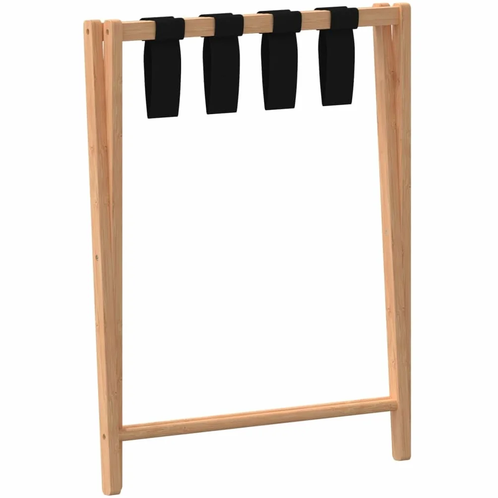 vidaXL Portabagagli 68,5x38x58 cm Bambù
