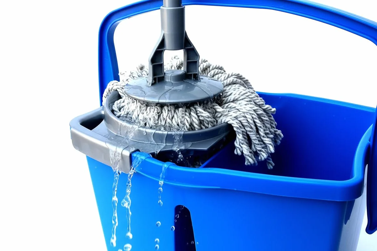 Fercasashop® - secchio doppia vasca con strizzatore 14lt. 2 Vasche da 7 litri con Strizzatore Per Pulizia Casa, Ufficio, Uso Professionale