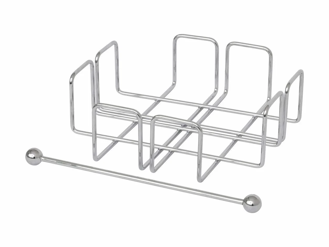 simplywire – Portatovaglioli/Salviette con Barra di Fermo - Acciaio Cromato