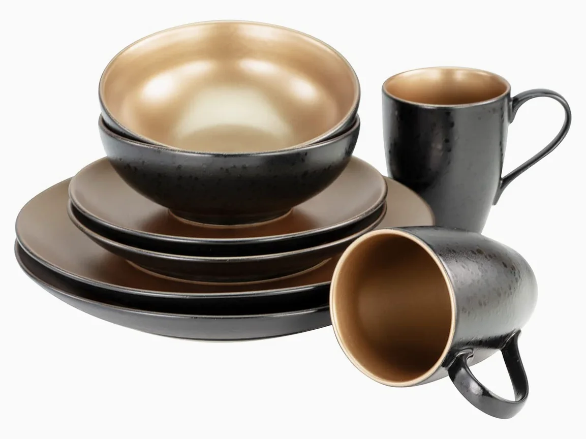 CreaTable, 23599, Serie GLAMOUR - Servizio da tavola, 8 pezzi