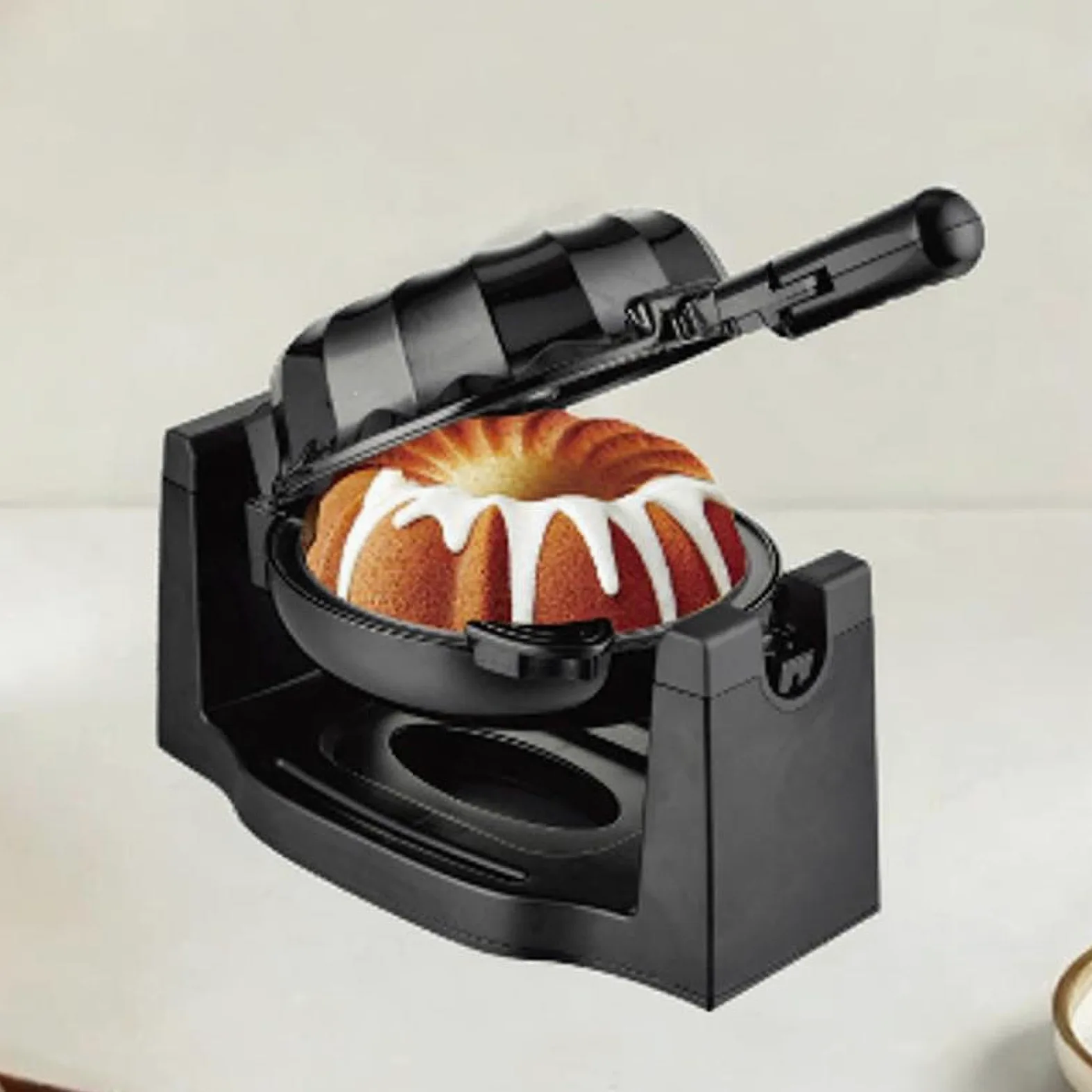 Fenteer BundtMaker Macchina per torte elettrica Snack che produce teglia elettrica per prodotti da forno