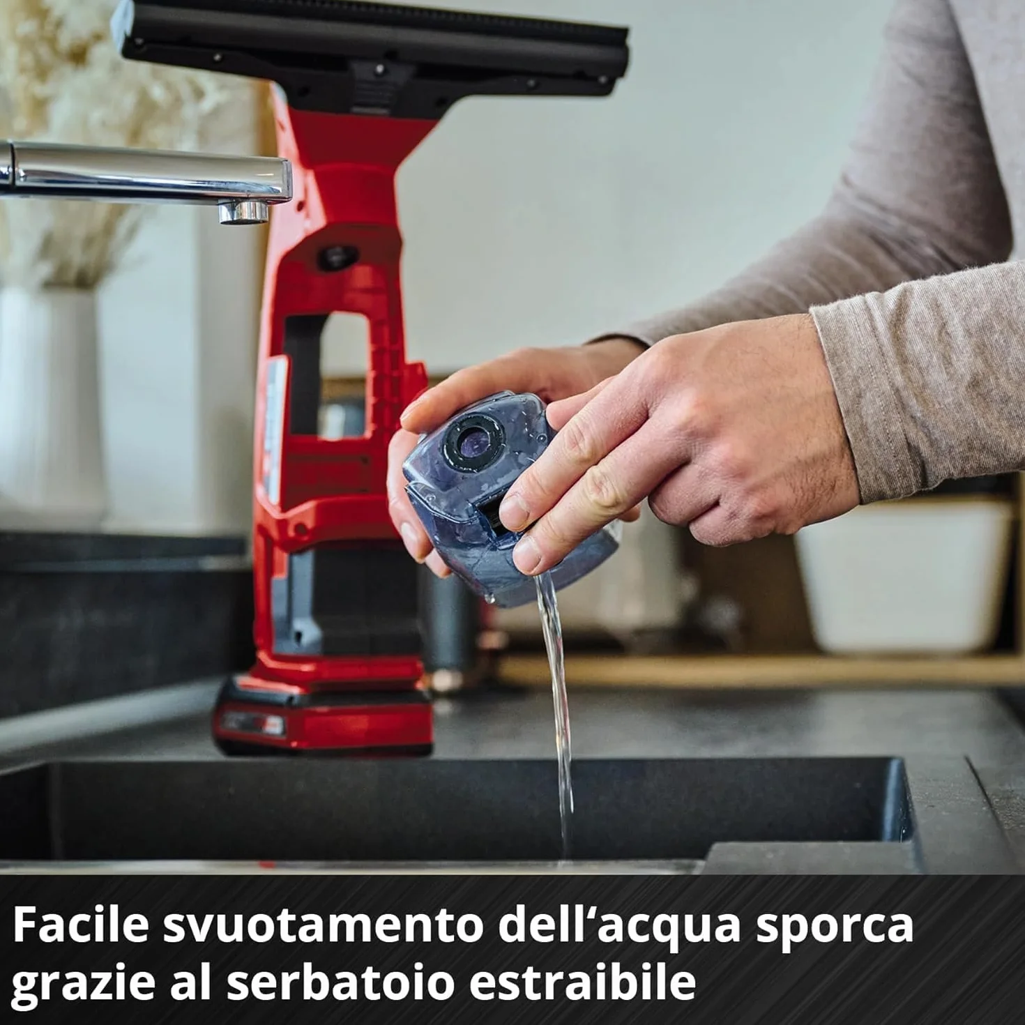 Einhell BRILLIANTO Power X-Change Lavavetri a batteria 18 V 28 cm