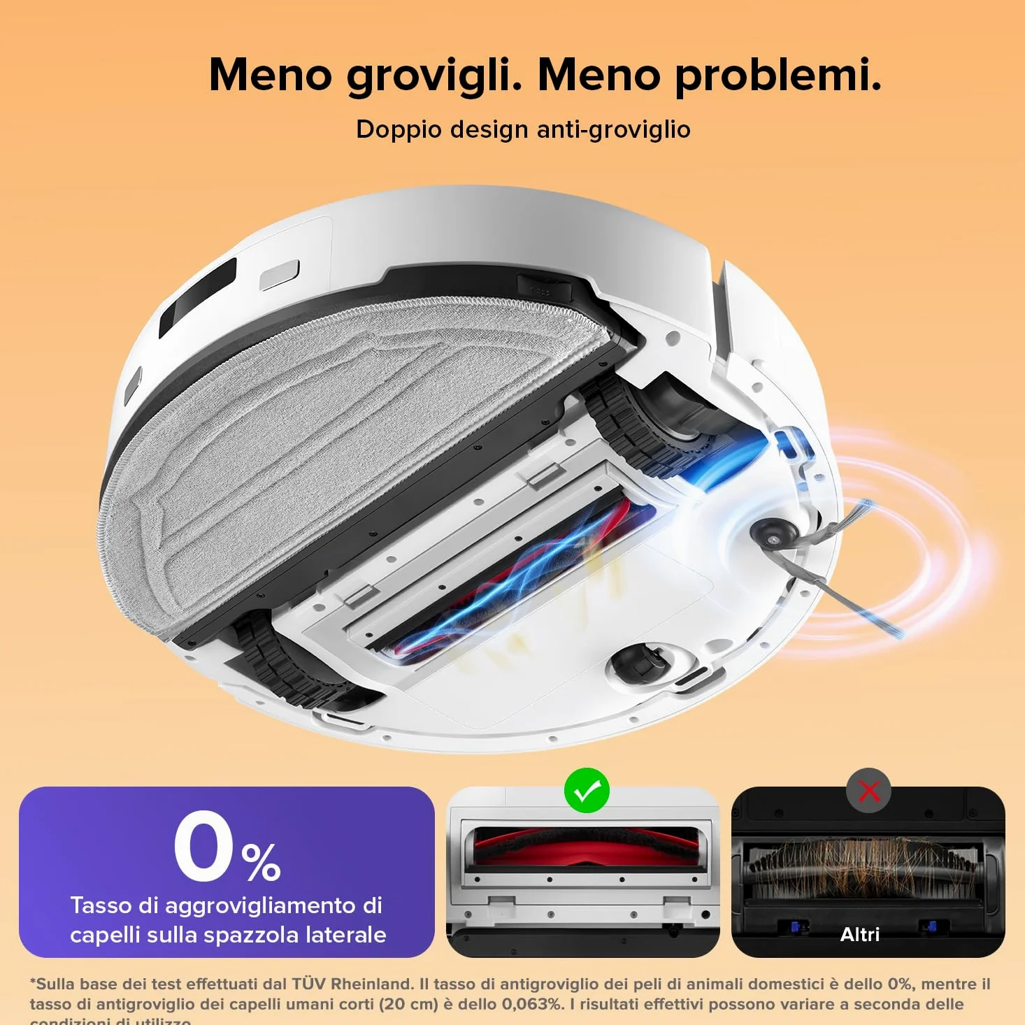 roborock Q10 S5 Robot Aspirapolvere, 10.000Pa, Panno Sollevabile, Pulizia VibraRise 2.0(3000 volte/min), Anti-groviglio, Evitamento degli Ostacoli, Strategie dei Tappeti, Controllo APP, Bianco