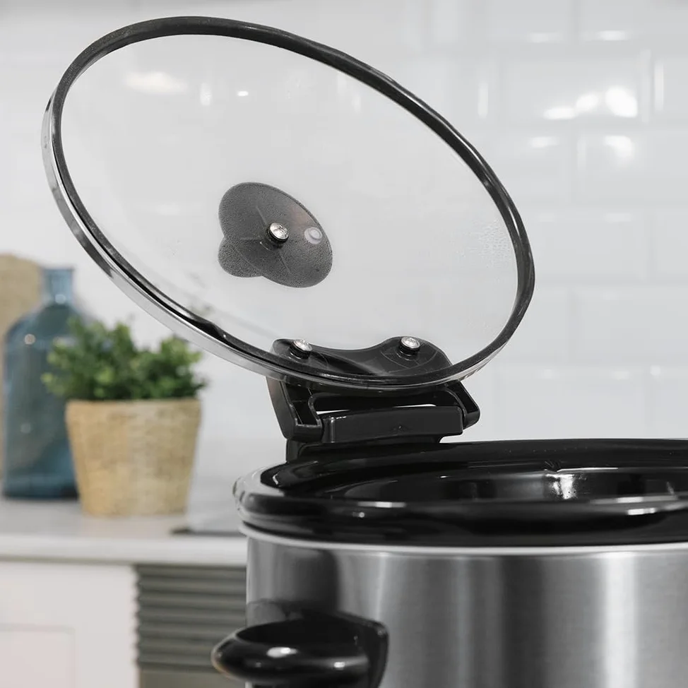 Cecotec Pentola a Cottura Lenta - Slow Cooker 5.5 L Digitale ChupChup Matic. 240W, Vasca Ceramica, Coperchio Vetro, Programmabile 24 Ore, Timer 20Ore, 2 Livelli di Temperatura, Funzione Mantieni Caldo