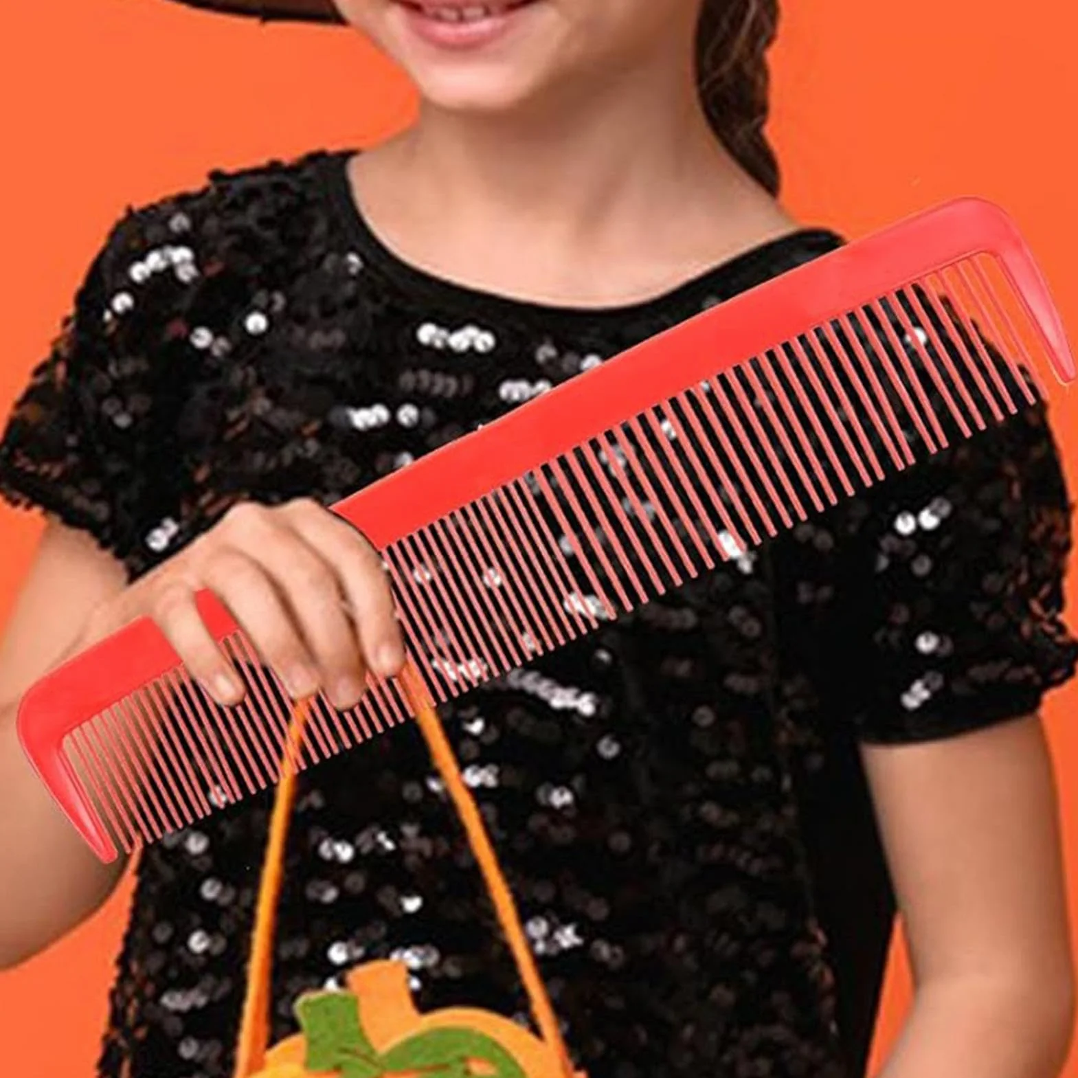 Pettine gigante per capelli a denti larghi, spazzola divertente per scherzi e costumi