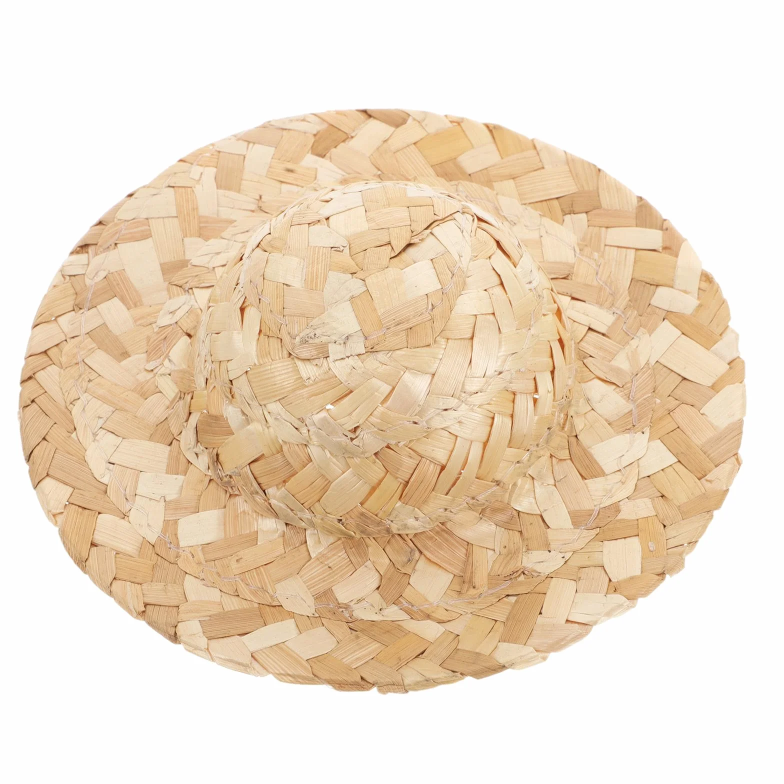 COHEALI Cappello di Paglia Accessorio Adorabile in Paglia Mini Fatto a Mano Facile da Trasportare per Bambole e Peluche Anatra per Feste e Progetti Fai da Te