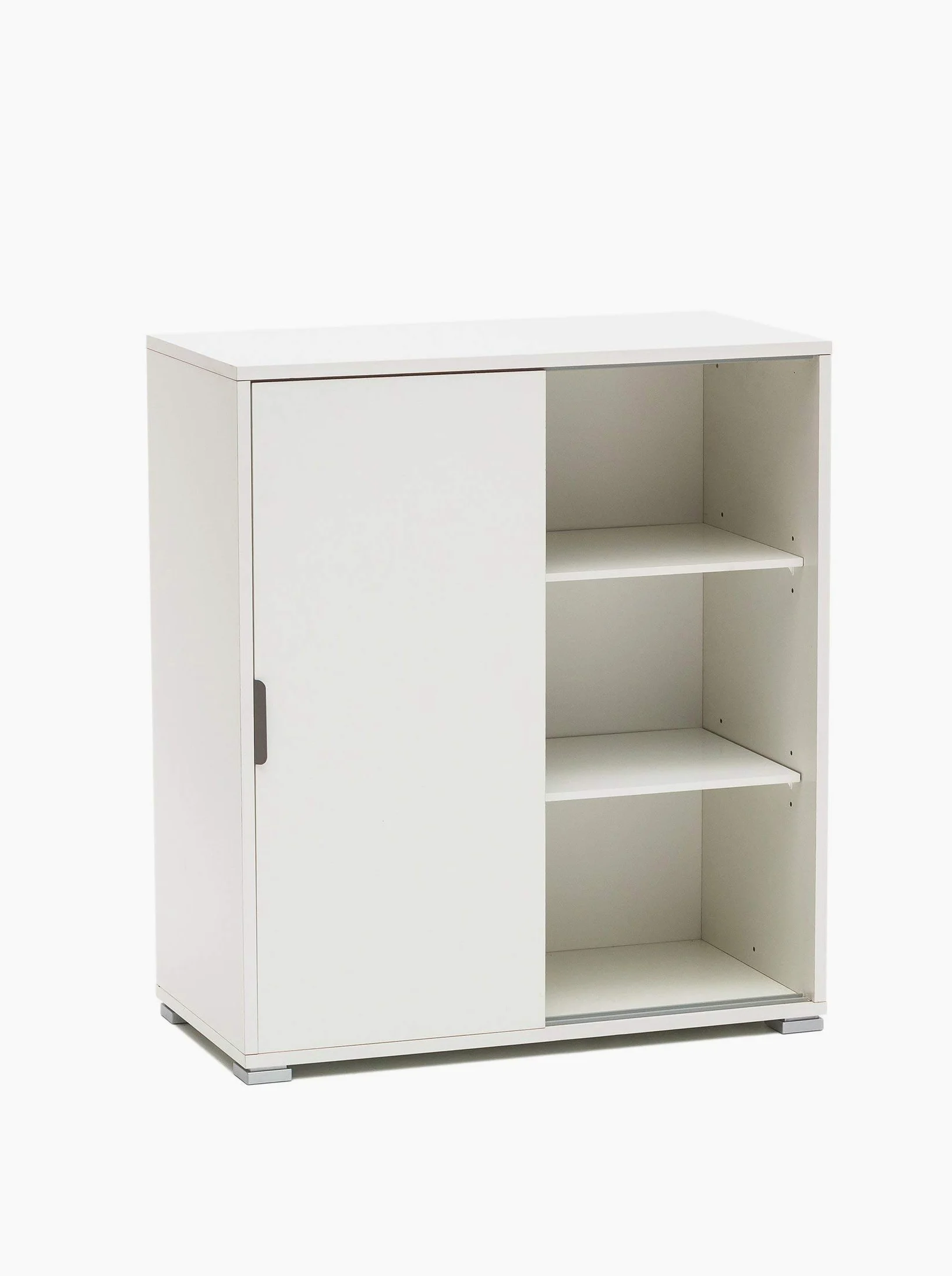 MeMi Me204BIA ante scorrevoli. Scarpiera.mobiletto . Gia' montato ,Legno, Bianco, 38x75x85 cm