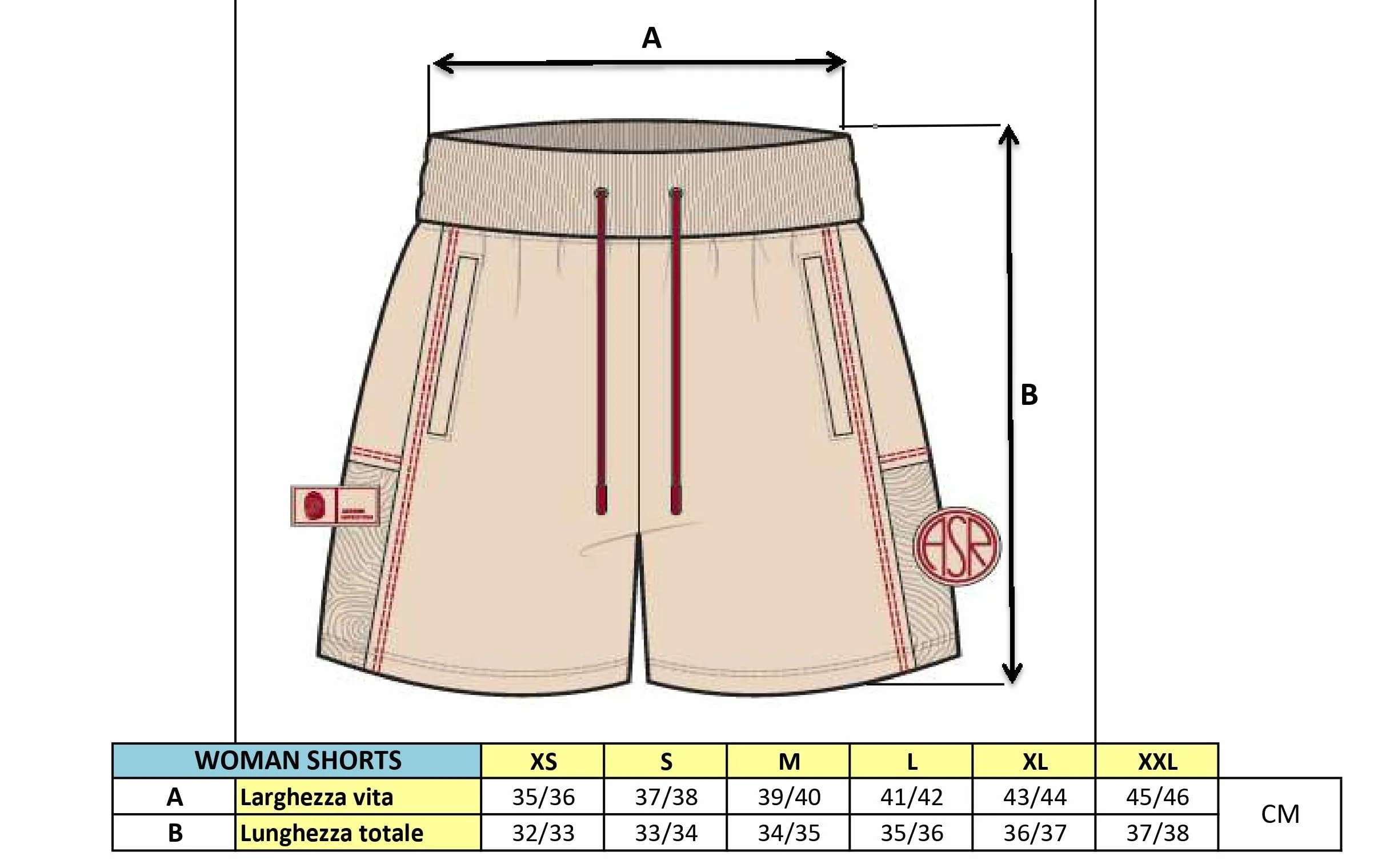 AS Roma Imprinting Shorts White