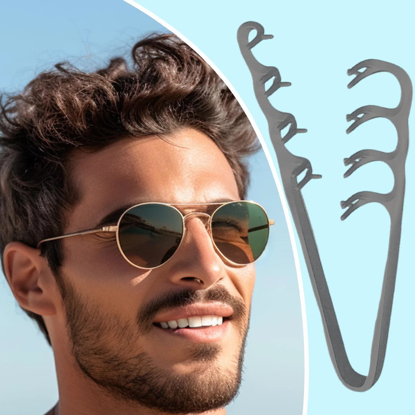 Pettine Volumizzante Denti Larghi Portatile Tascabile per Uomini Styling Capelli