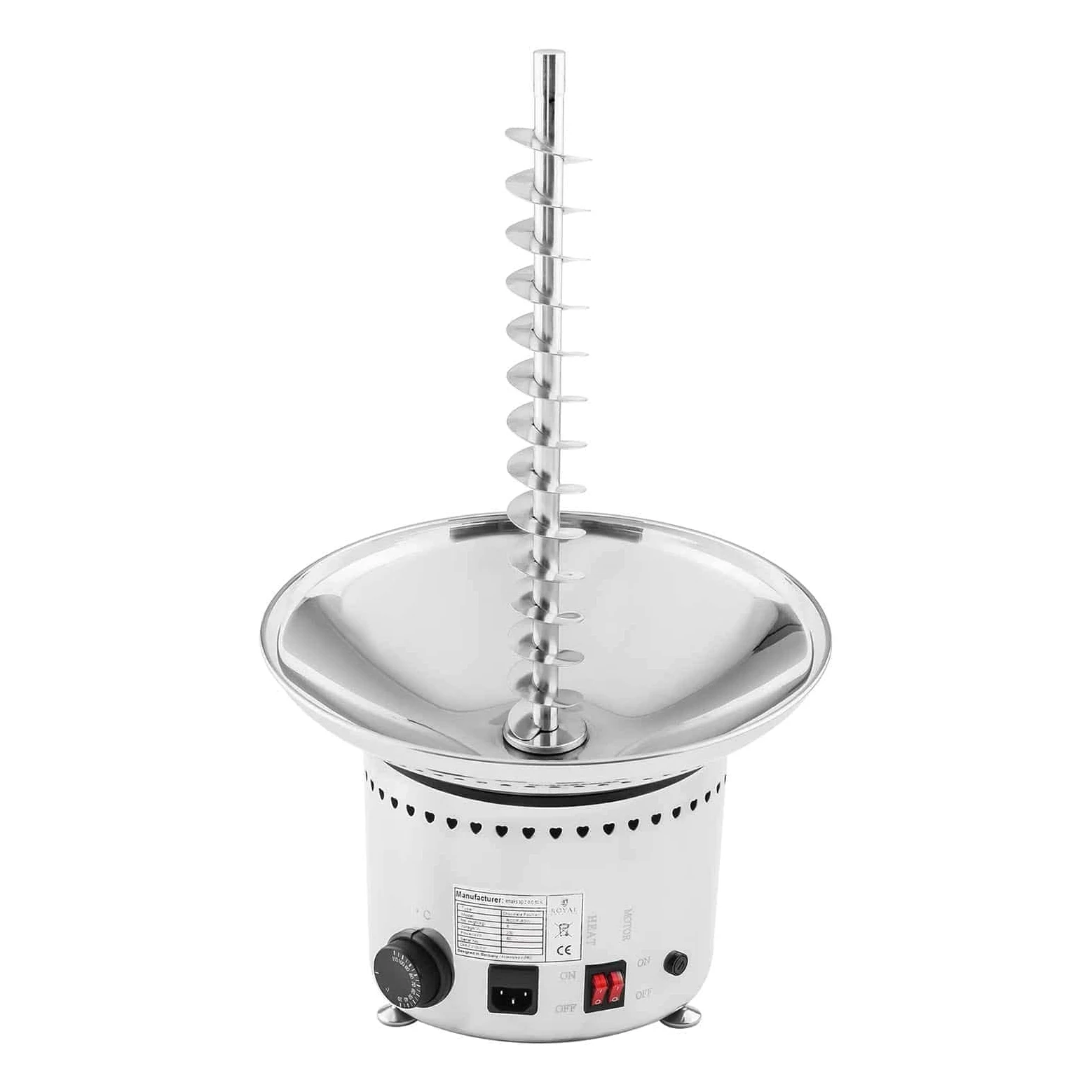 Royal Catering - RCCF-230W - Fontana di cioccolato - 4 livelli