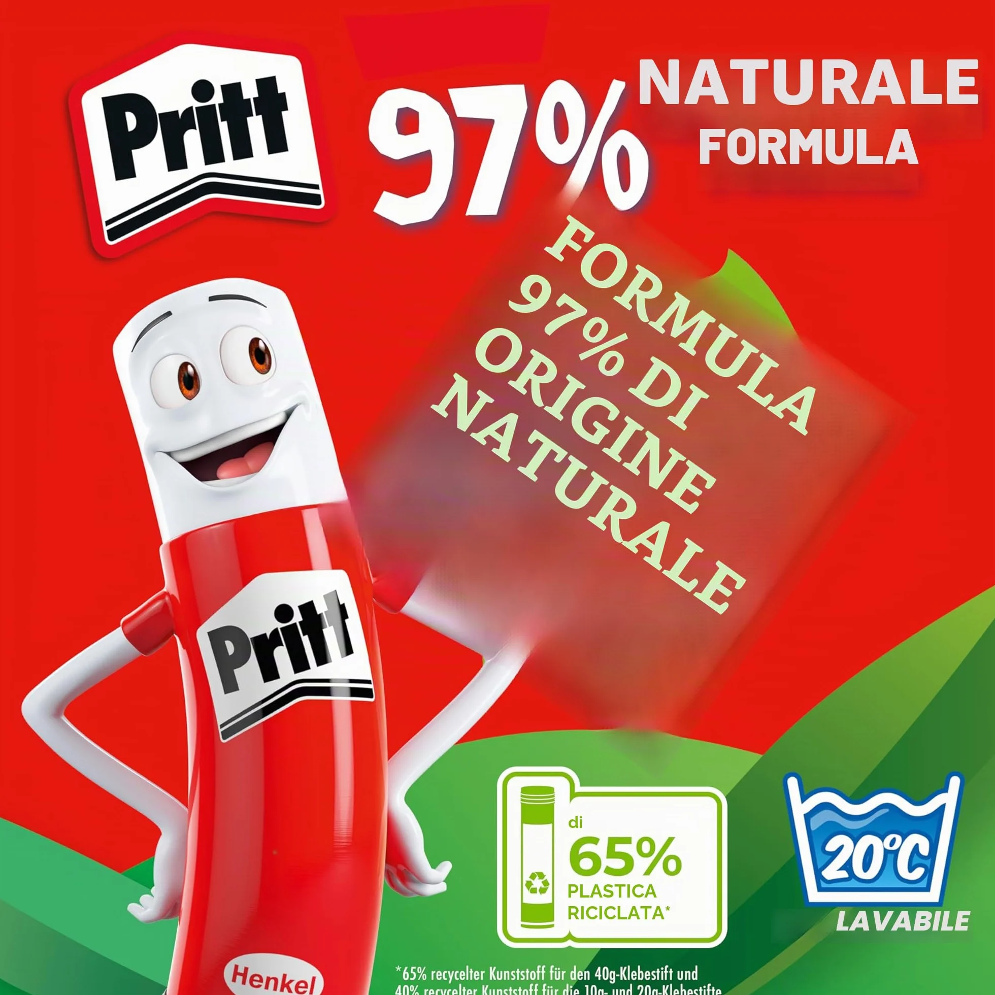 Pritt Colla stick, sicura e adatta ai bambini, per lavori artistici e artigianali, colla forte per cancelleria e cancelleria, 24 x 22 g