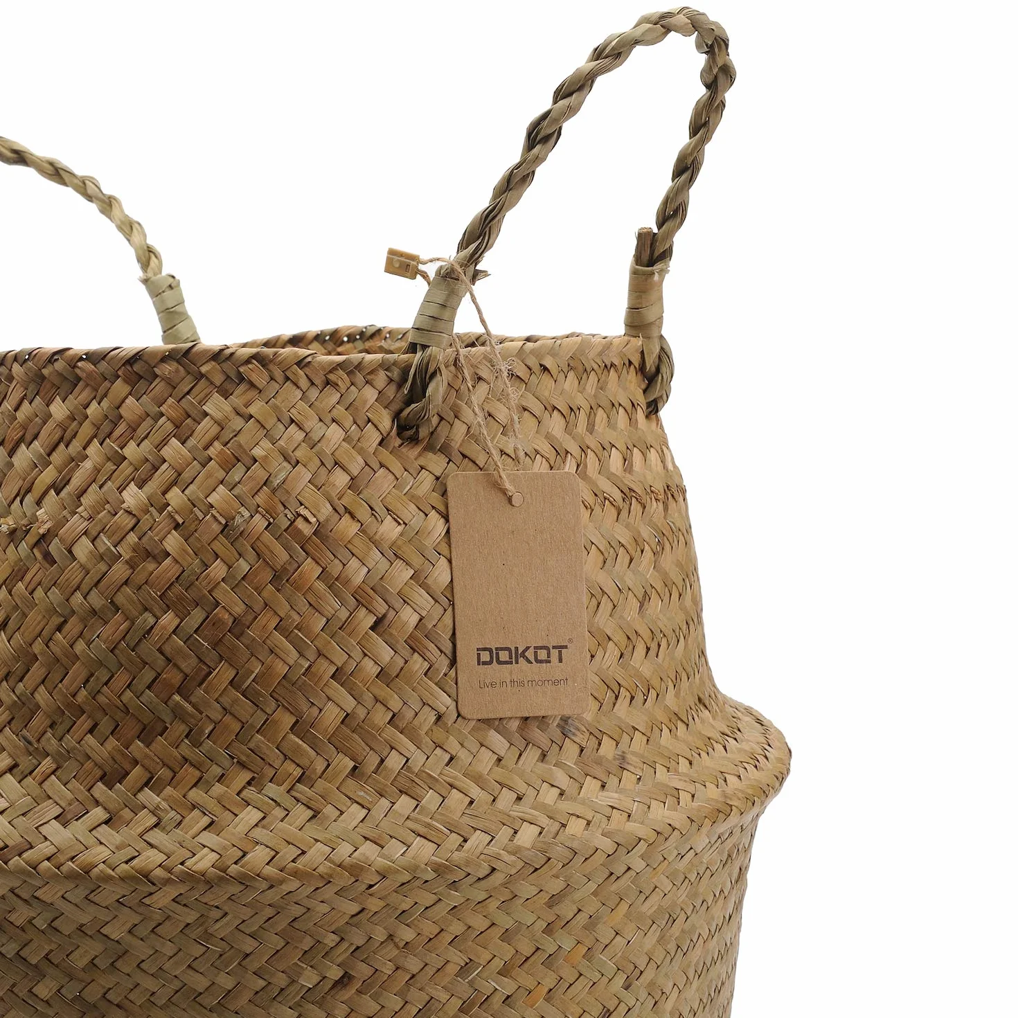 DOKOT Naturale Cesto Seagrass Vimini Portabiancheria Grandi Dimensioni