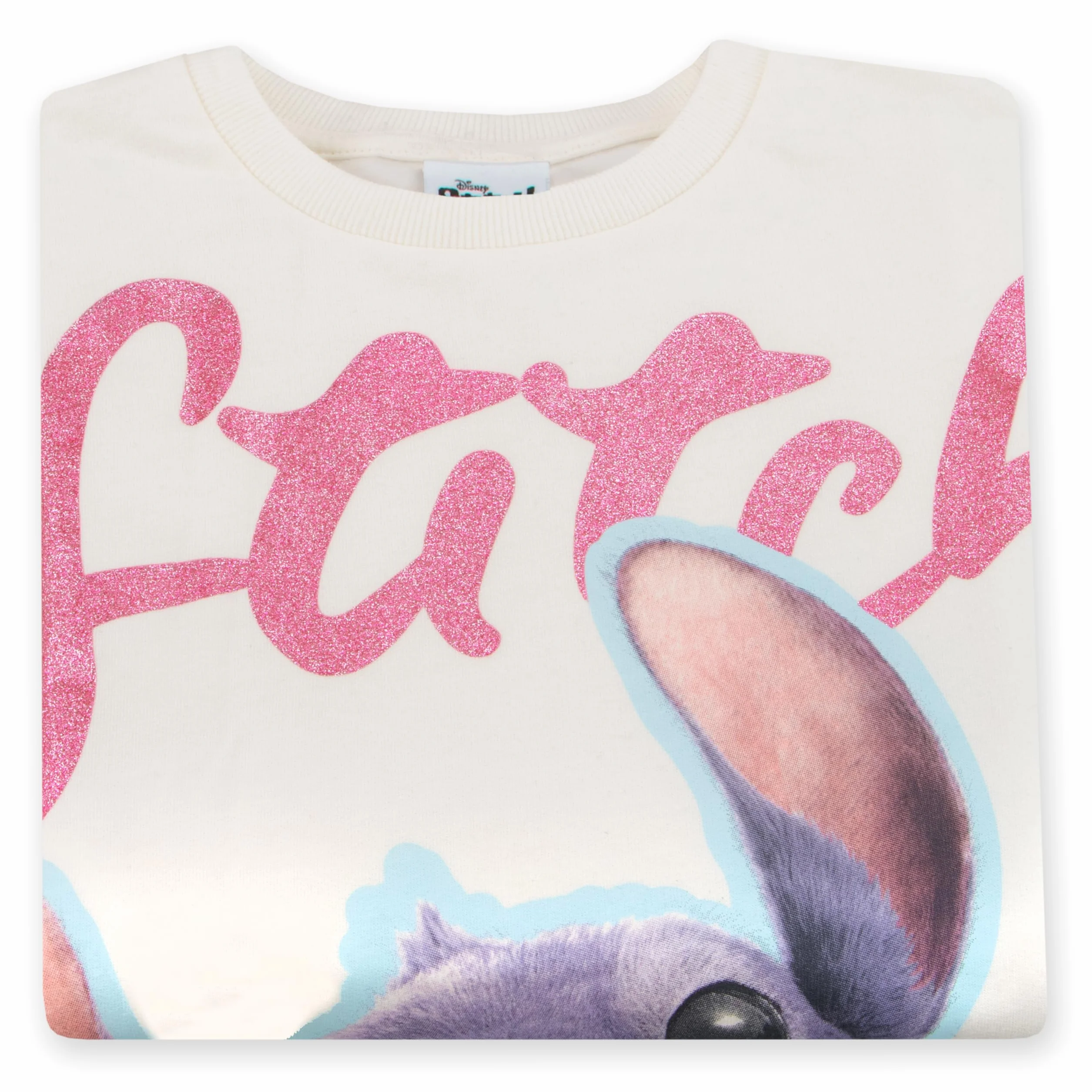 Disney Felpa Bambina Cotone Lilo E Stitch Manica Lunga Abbigliamento