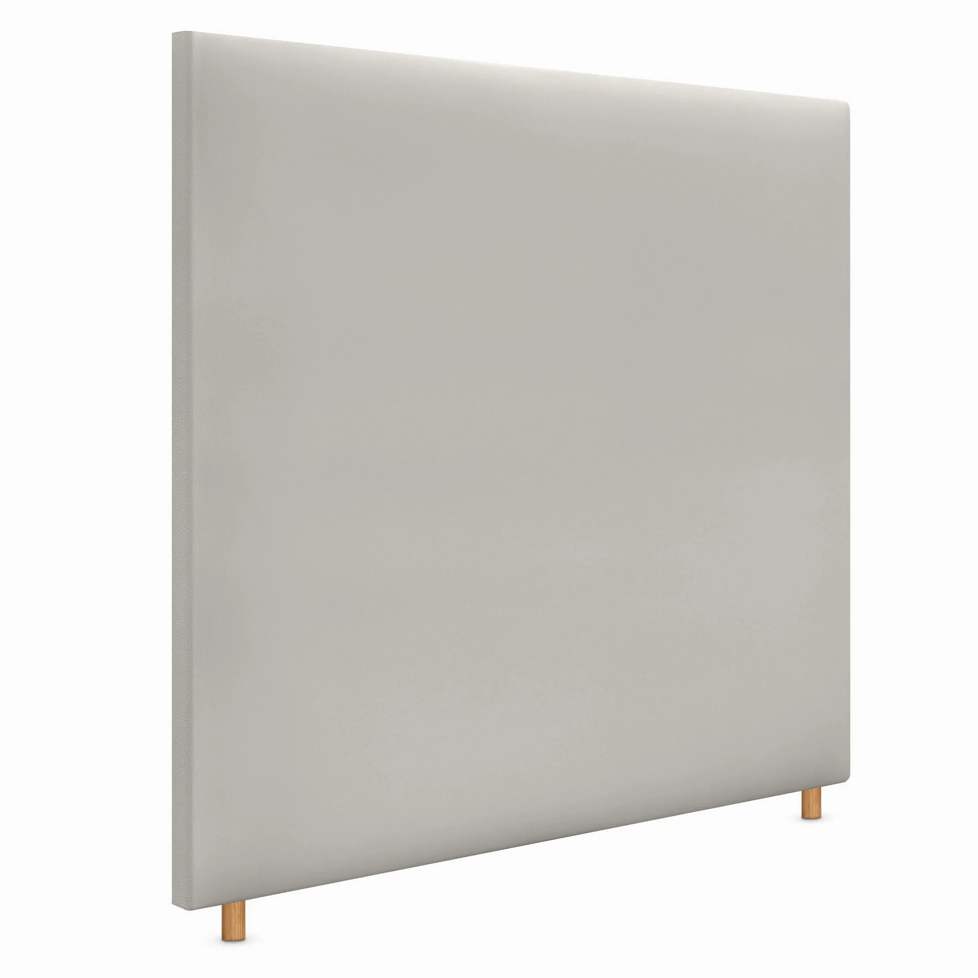 DHOME Testiera in Similpelle o Tessuto Aqualine Liscia Fino a Terra Testiere Testata Imbottita Letto (145x120cm (135/140), Similpelle Bianco Avorio)