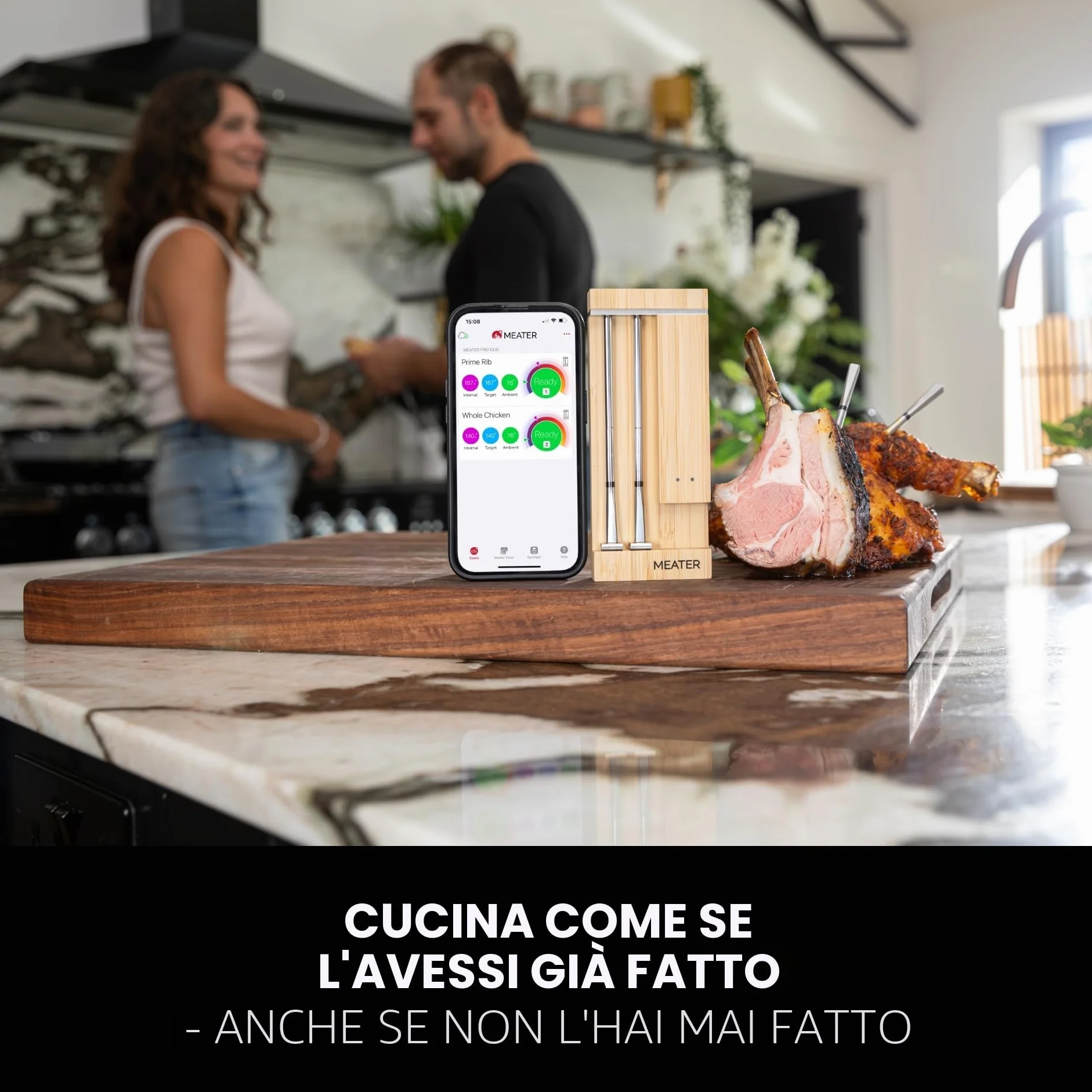 Meater Pro Duo termometro digitale intelligente 550°C grande raggio precisione certificata barbecue forno