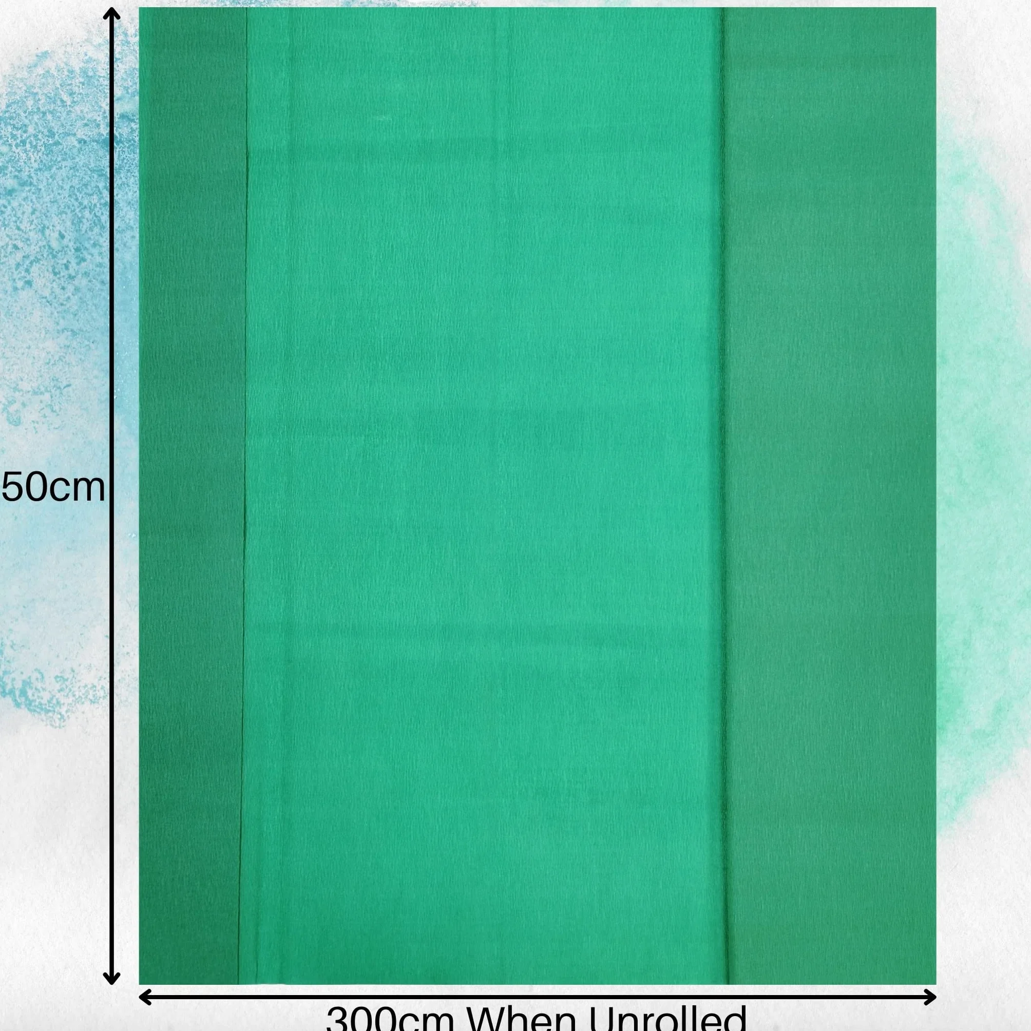 BCreativetolearn Grandi fogli carta crespa verde scuro 50 cm x 300 cm rotolo per fiori fai da te e confezioni regalo