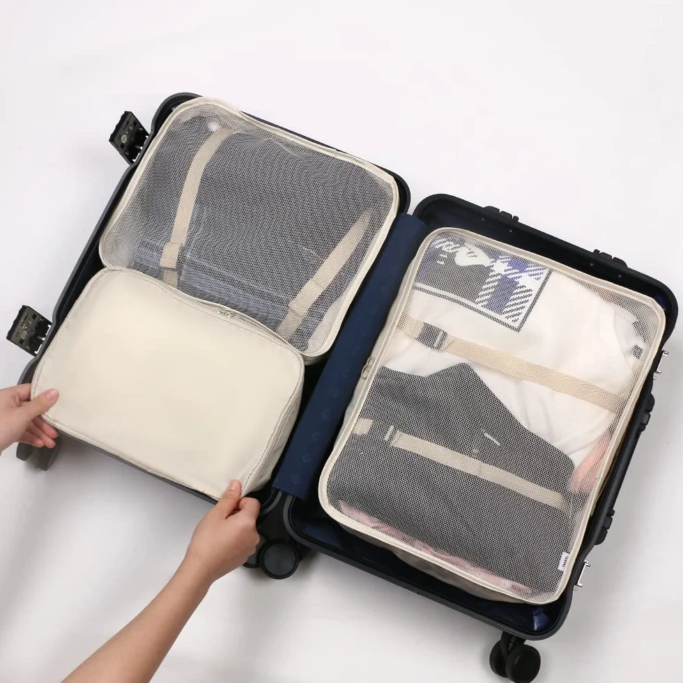 OSDUE Organizer Valigia 8 Pezzi Packing Cubes Salvaspazio Abbigliamento Intimo Calzature