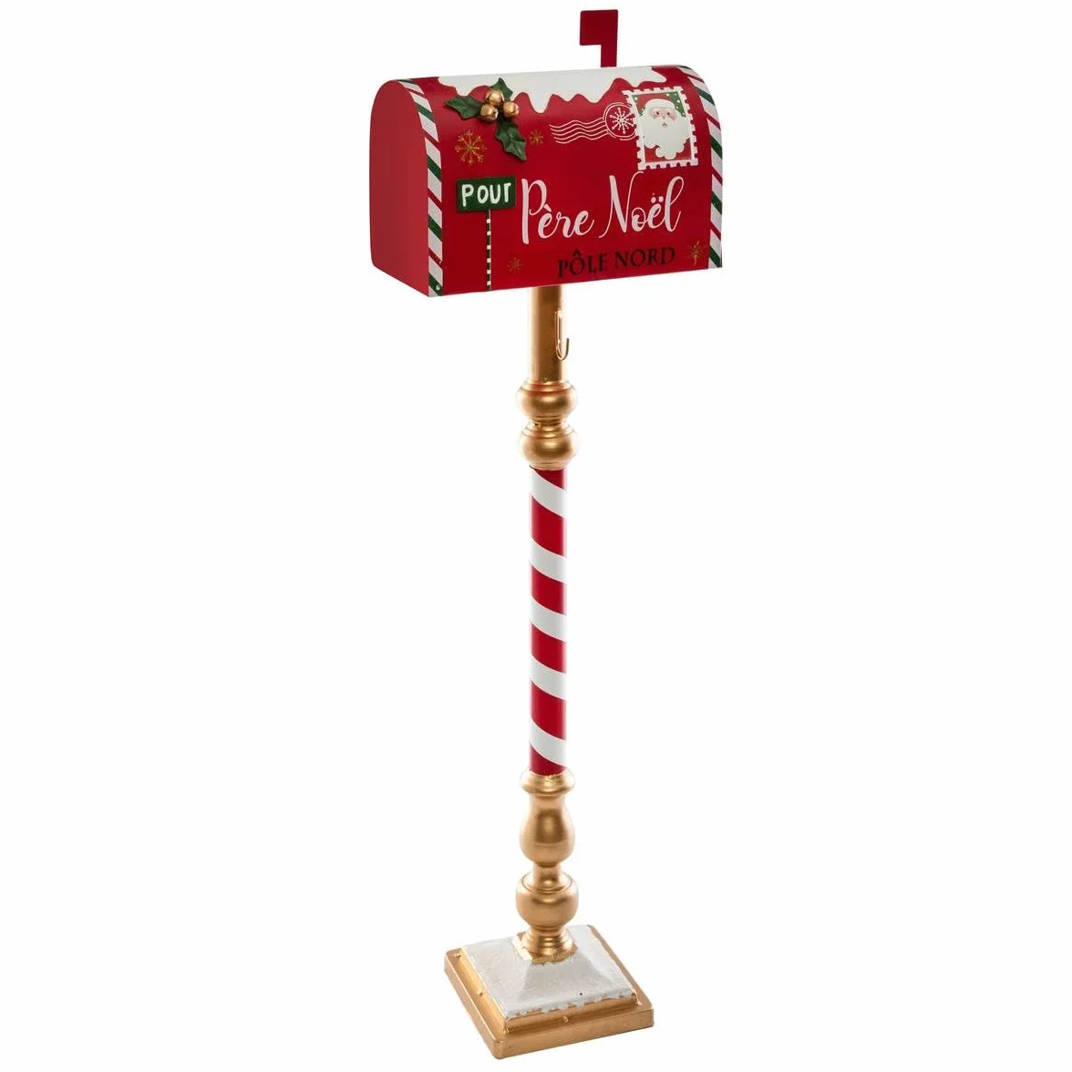 FEERIC LIGHTS & CHRISTMAS - Cassetta delle Lettere in Metallo Rosso Altezza 100 cm