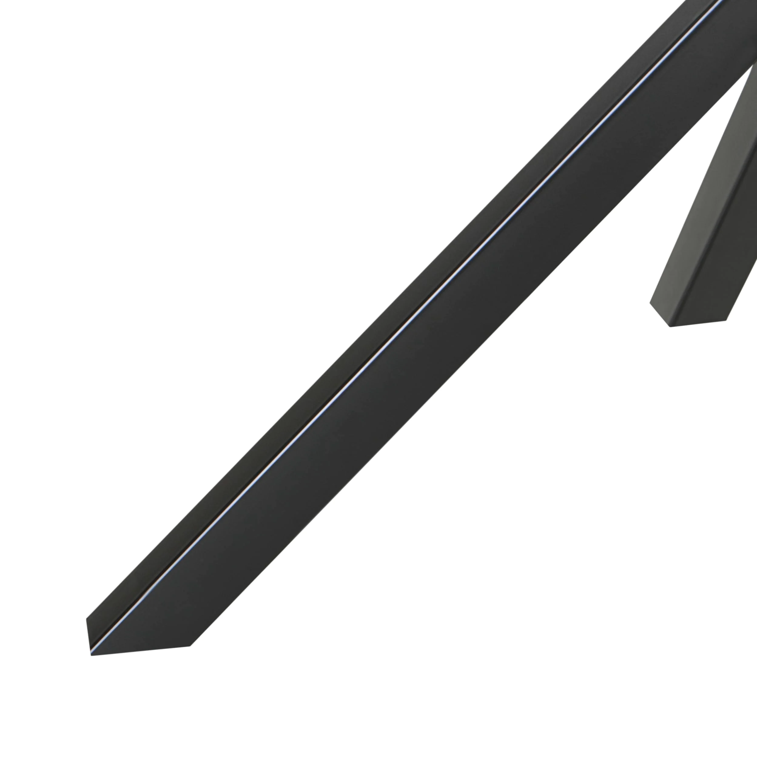 Beliani Tavolo da pranzo rotondo Glamour ⌀120 cm Piano in vetro temperato Gambe d'accento Nero