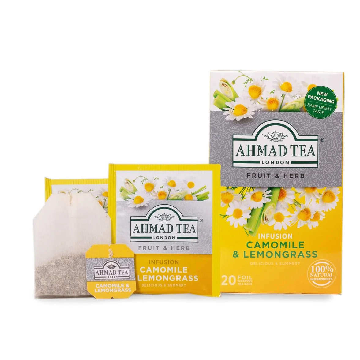 Ahmad Tea Camomile & Lemongrass Tea Infusion 20 Bags 30g