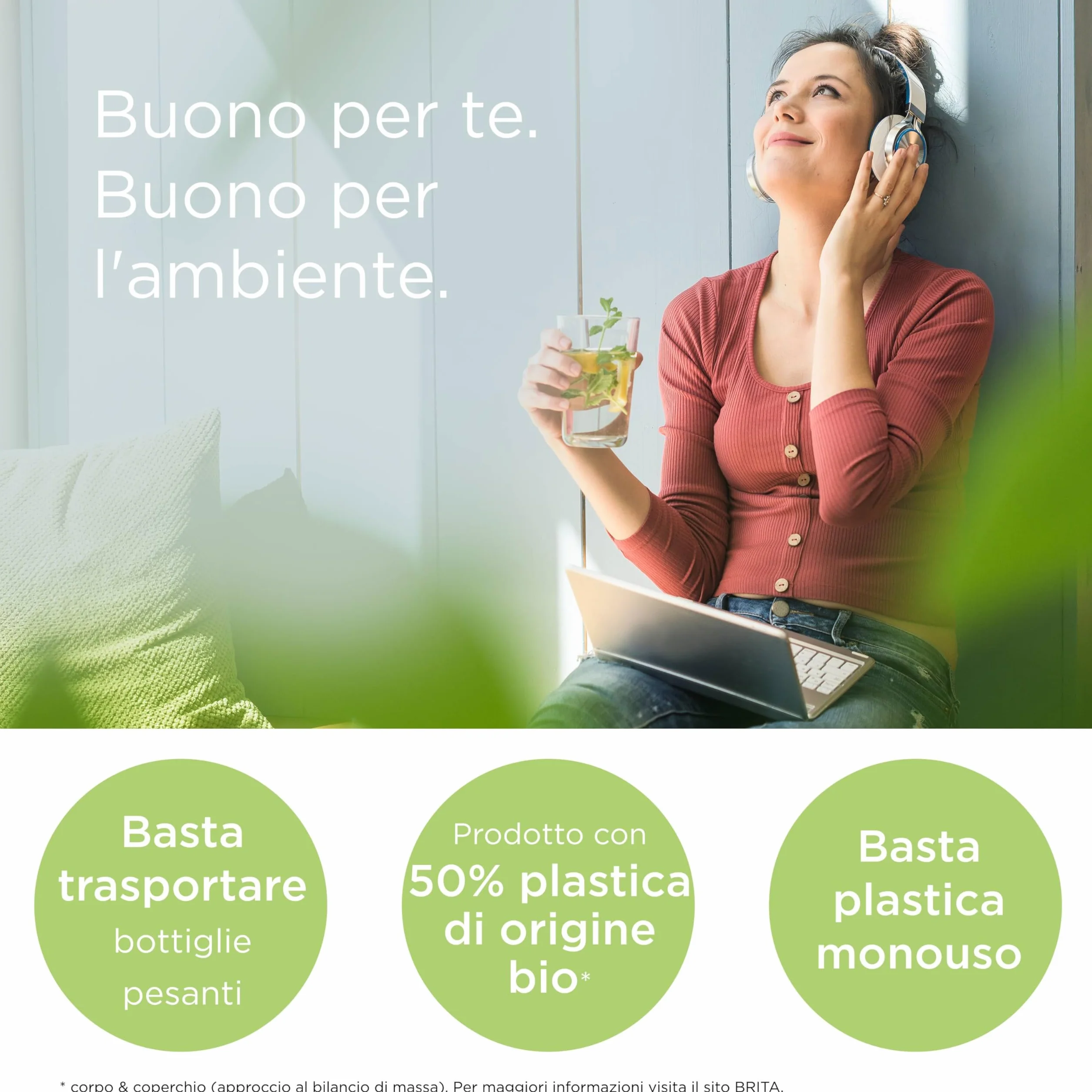 BRITA Flow Dispenser filtrante acqua 8.5L con filtro MAXTRA PRO All-in-1 riduce cloro calcare PFAS metalli