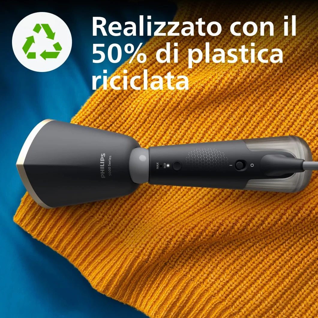 Philips Serie 5000 Stiratore a Vapore Portatile 1400W 24g/min Testa Pieghevole STH5030/80