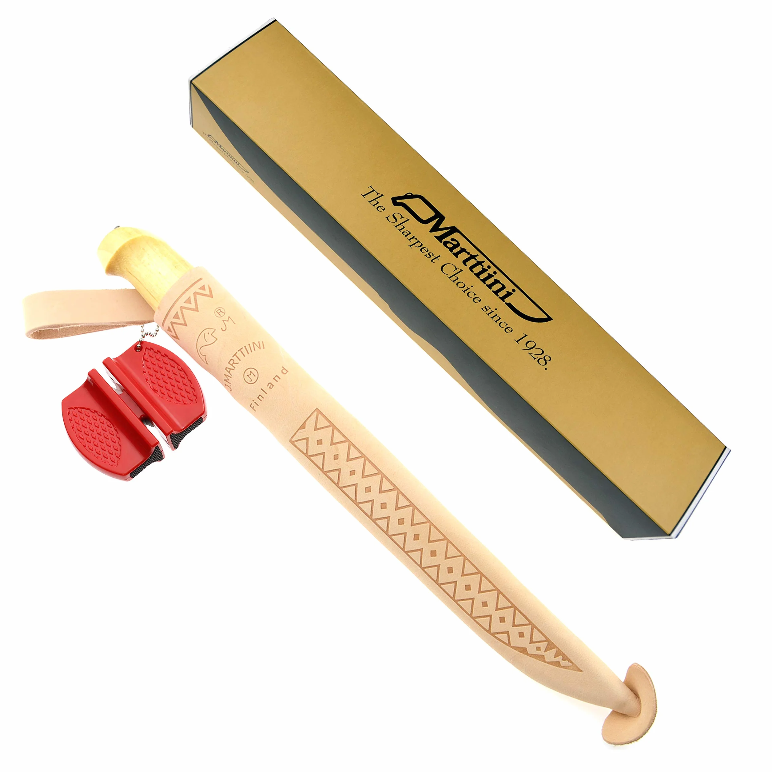 MARTTIINI Classic Coltello per sfilettare lungo 31 cm lama 19 cm con affilacoltelli Lansky Crock e fondina