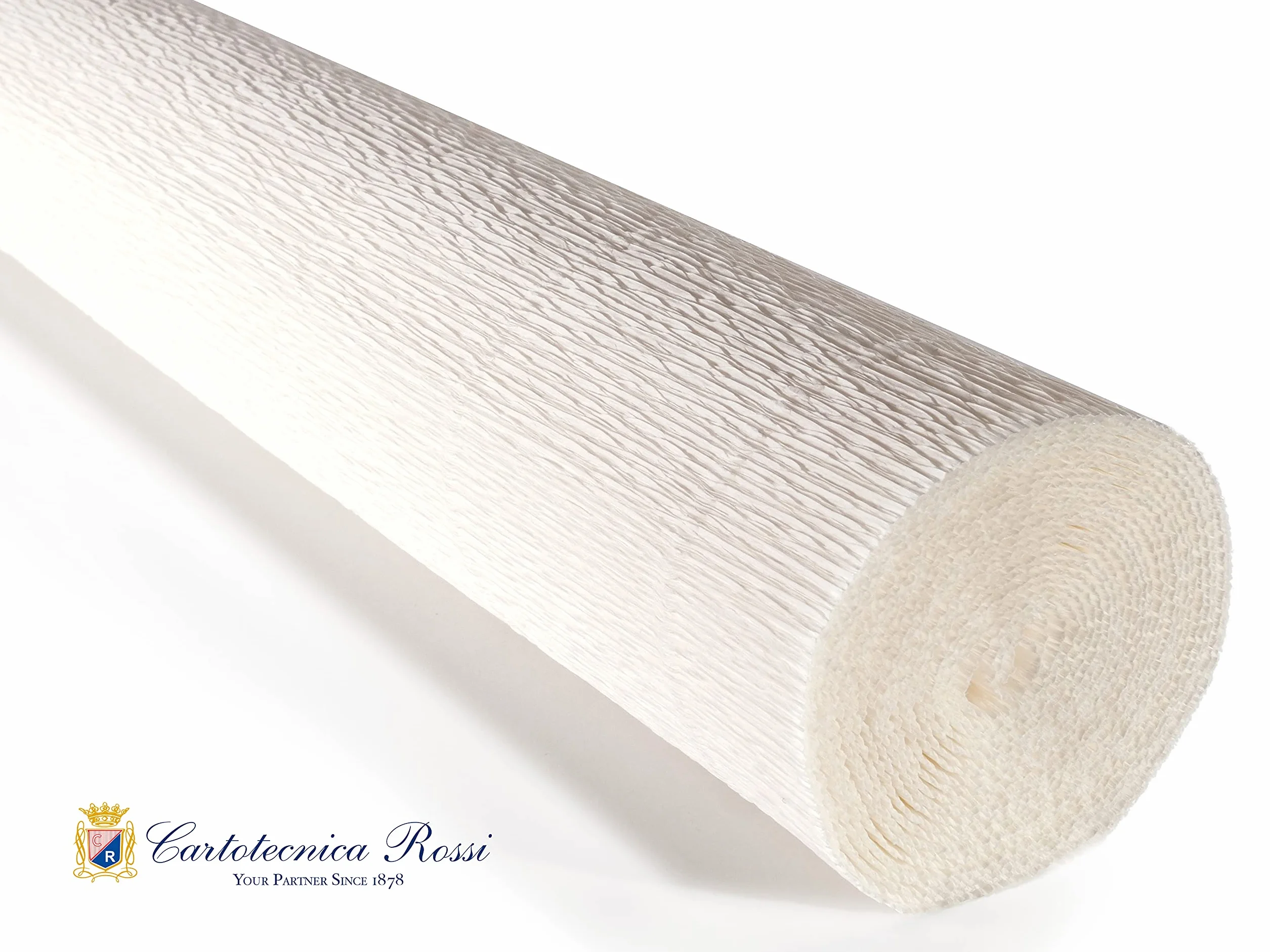 C R Cartotecnica Rossi Carta Crespata 180g Bianco N.600 5 Rotoli