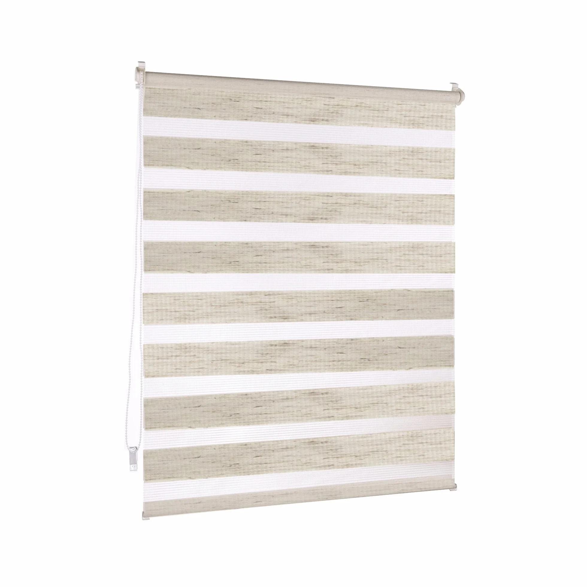 Victoria M. Tenda a Rullo Doppia Klemmfix 80 x 230 cm Texture Tipo Lino, Tenda Giorno Notte Senza Fori con Supporto Klemmfix