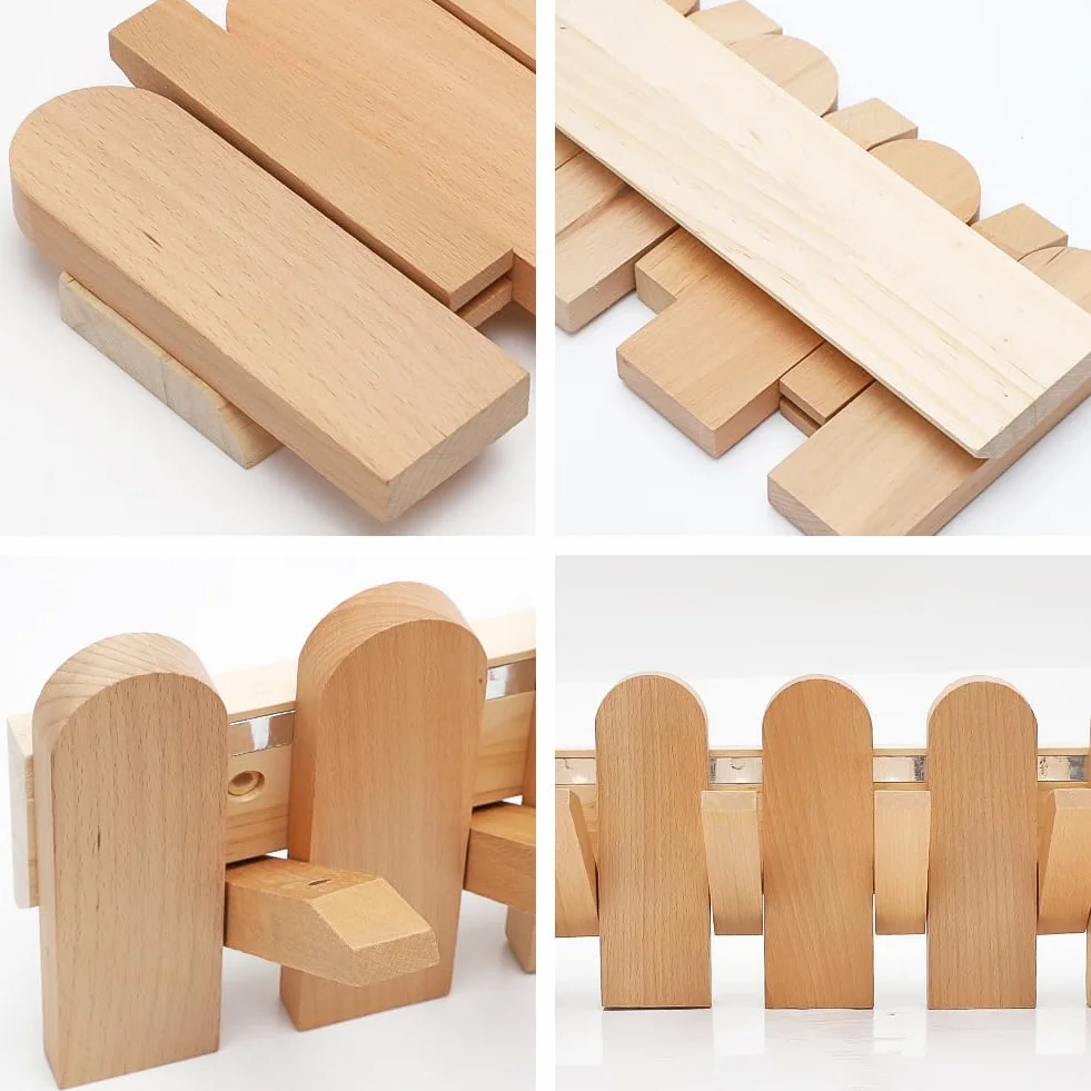 Gancio appendiabiti magnetico pieghevole in legno di faggio salvaspazio