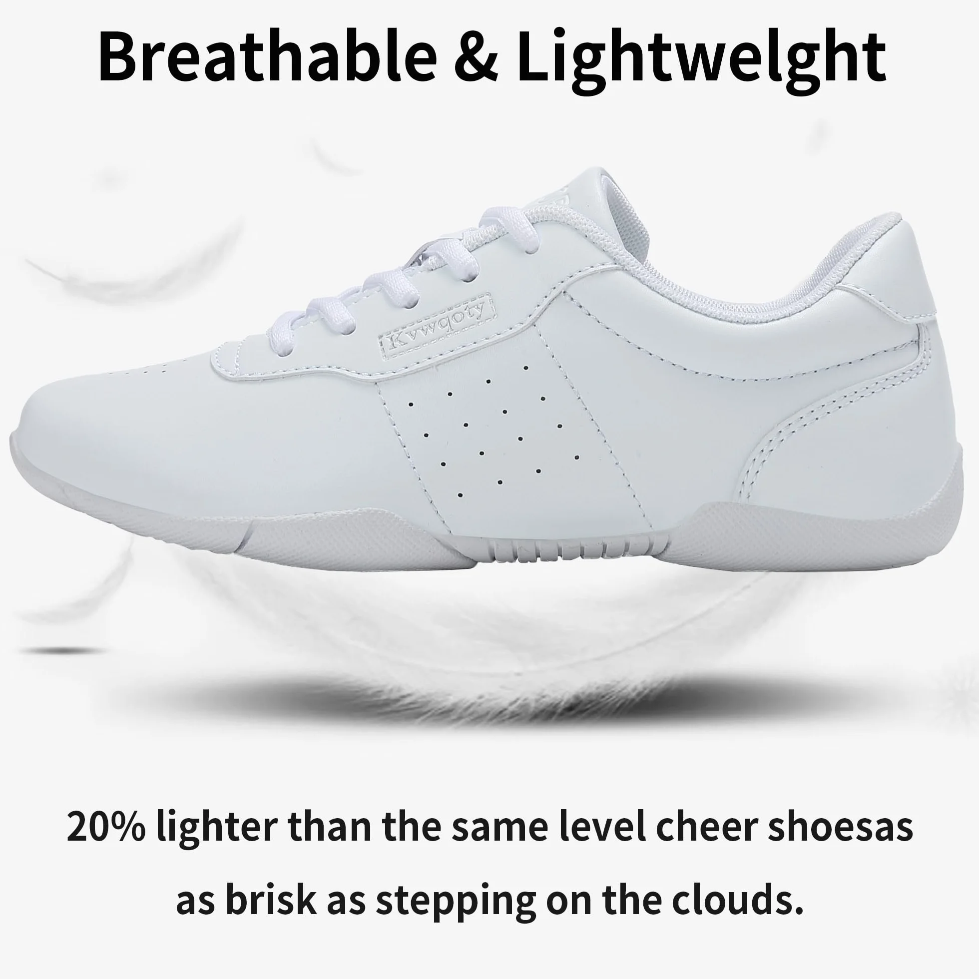Scarpe da Cheerleading Donna Bianche Allenamento Ginnastica Yoga per Ragazze