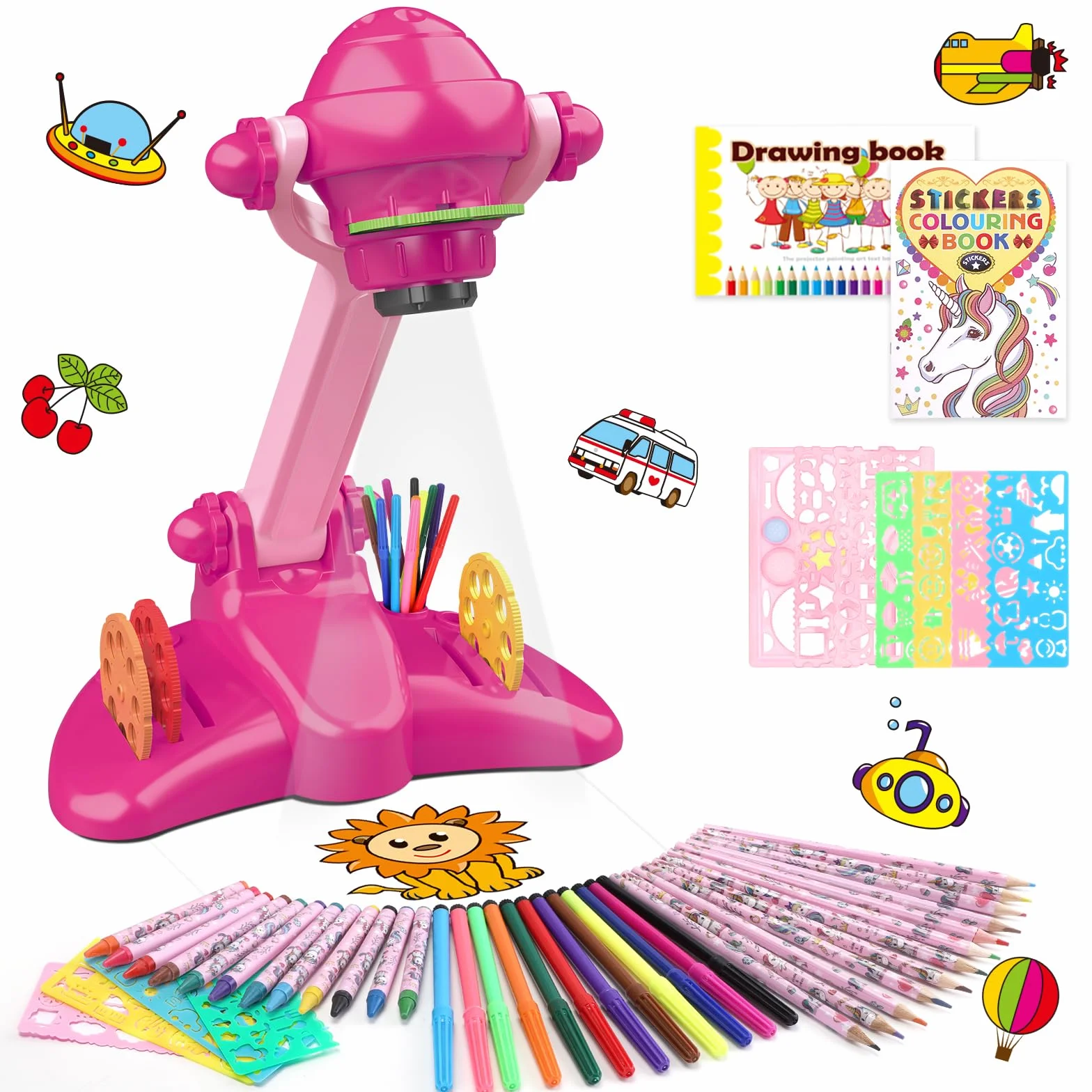 Tavolo da disegno con rose