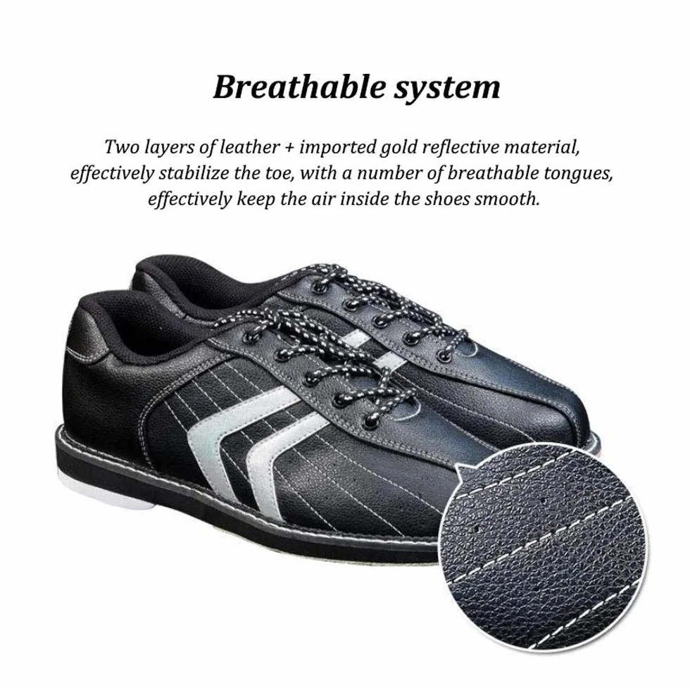 Scarpe da Bocce in Pelle Antiscivolo Leggere per Donna Uomo Bianca 43