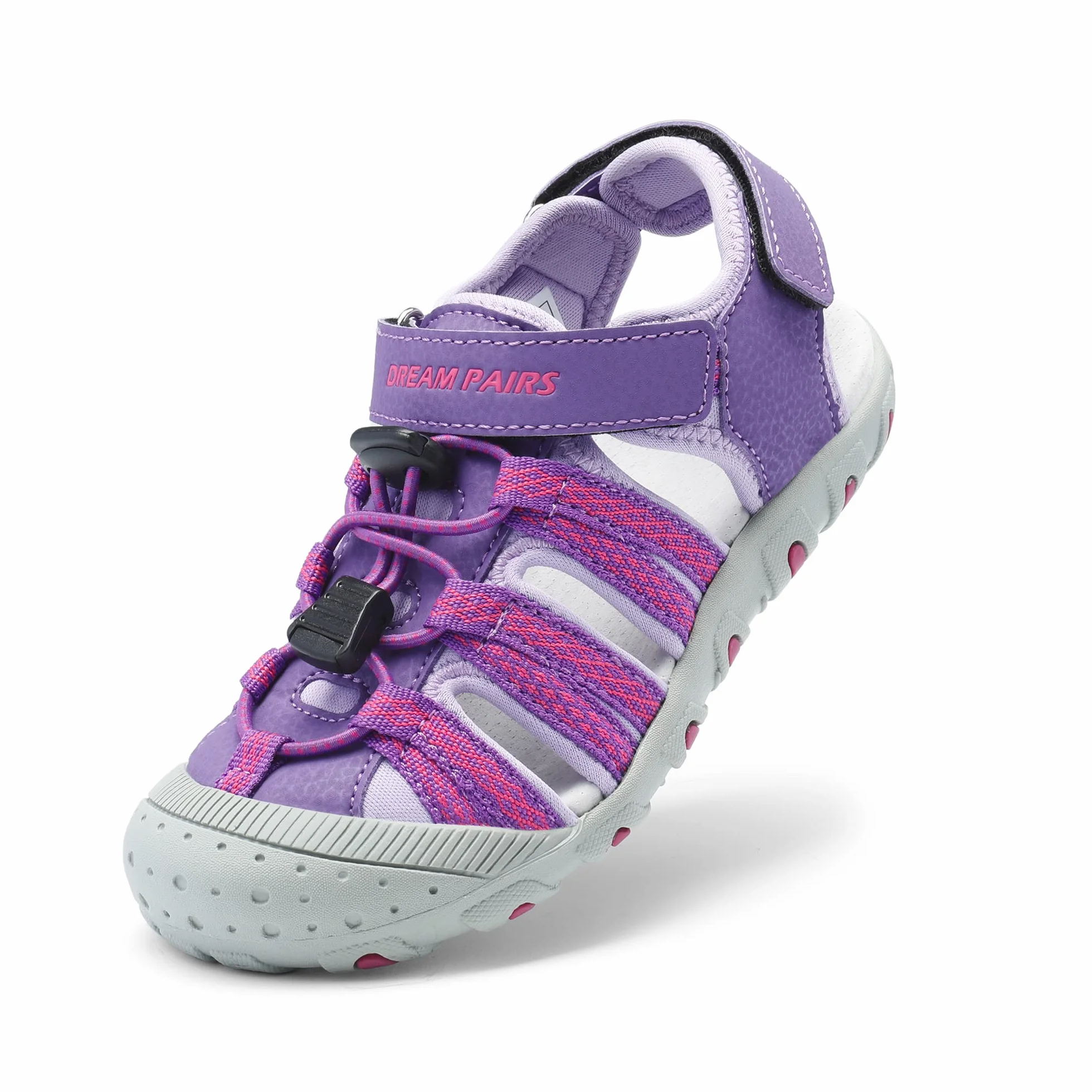 DREAM PAIRS Sandali Sportivi Estivi da Esterno per Bambini Regolabili Multicolore