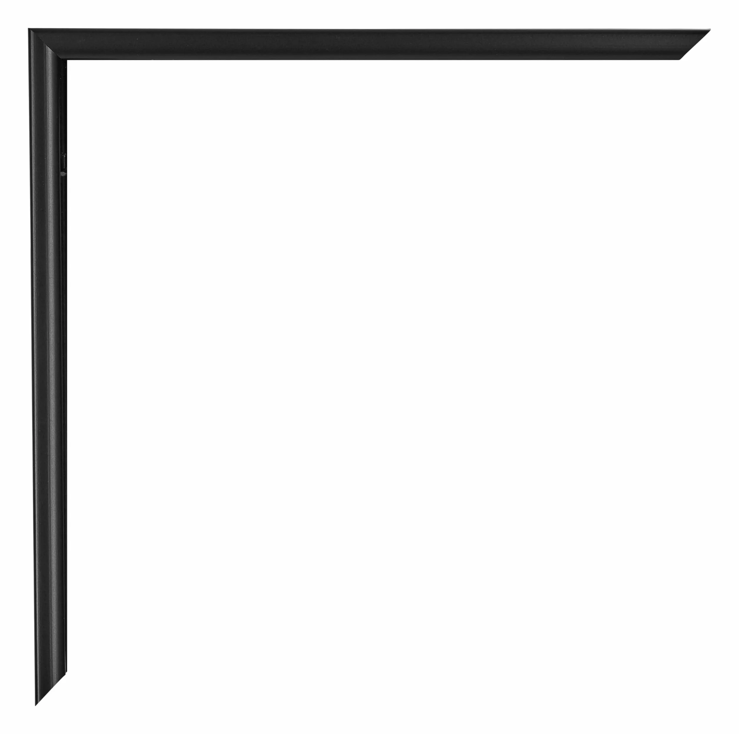 Cornice 68x98 cm - Nero Opaco - Cornice per foto in Plastica con vetro plastico Antiriflesso - Cornice portafoto 68x98 cm - Easy