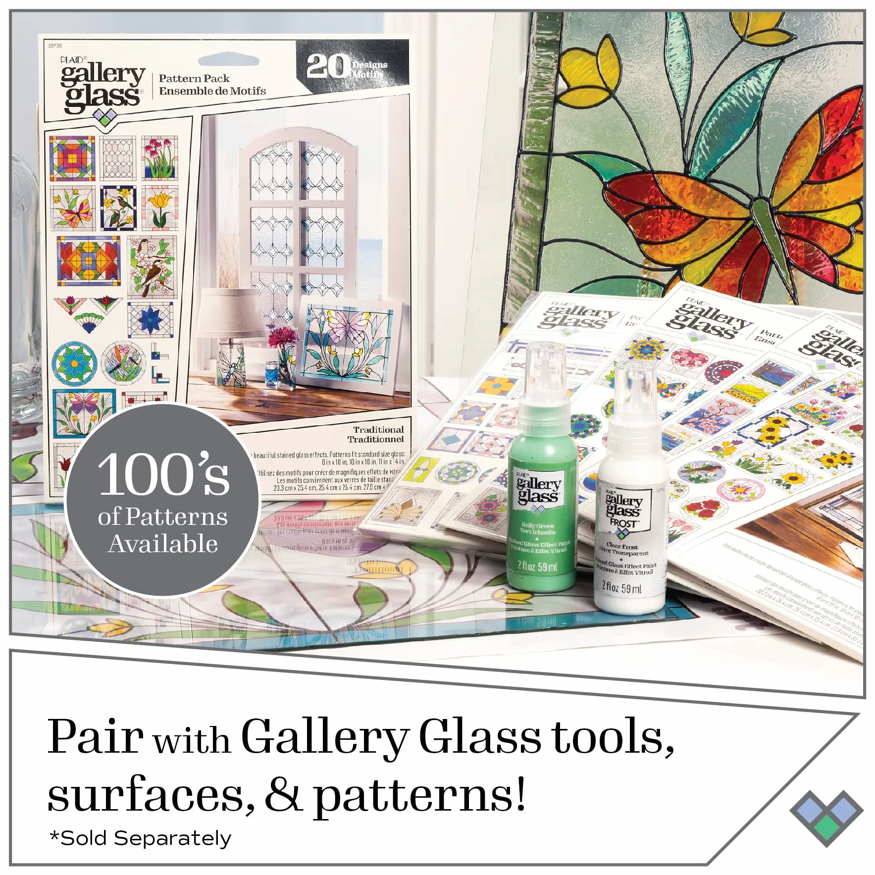 Gallery Glass Kit GG 4 Pezzi Finestra per la Privacy