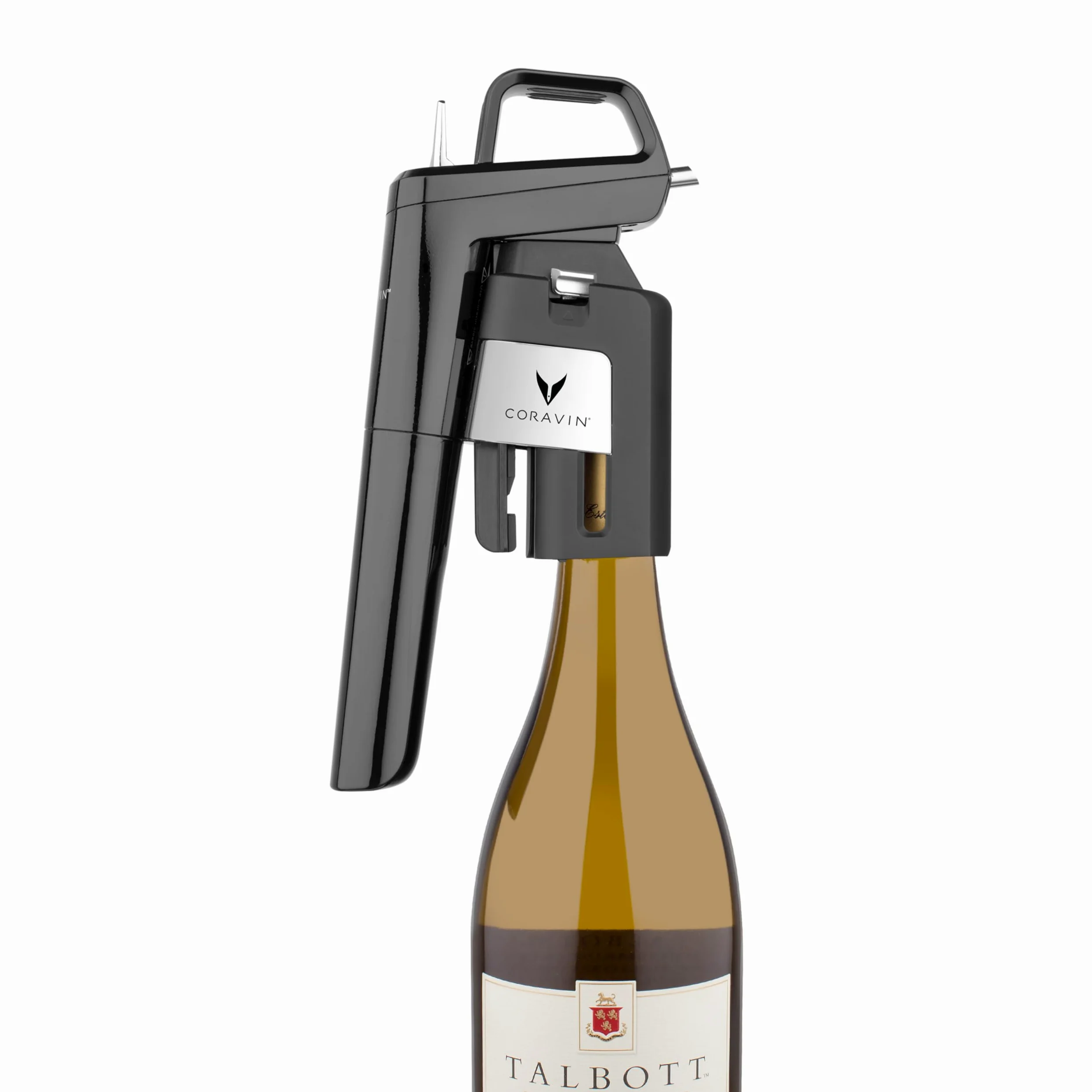 Coravin Timeless Six+ Sistema di Conservazione del Vino | Facile da usare Protegge il Vino dall'Ossidazione Per Più di 2 Anni| Aeratore e custodia da Viaggio Incluso - Nero pianoforte