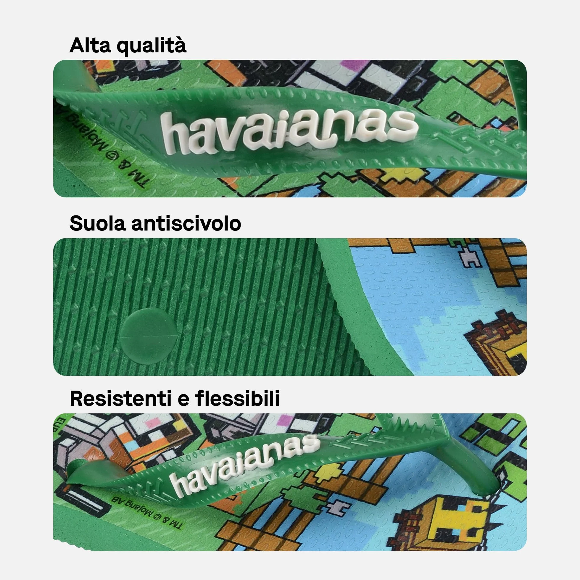 Havaianas Kids Minecraft FlipFlop dla dzieci i młodzieży