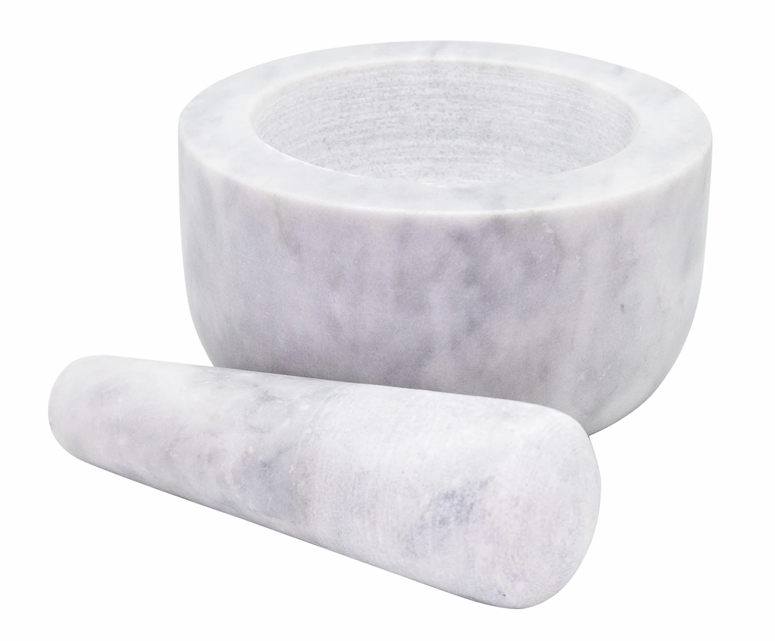 NERTHUS FIH 896 Mortaio in marmo bianco resistente e facile da pulire