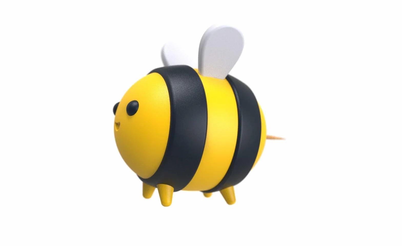 Winkee Dispenser per Stuzzicadenti a Forma di Ape, Pratico per Stuzzicadenti da 6 cm